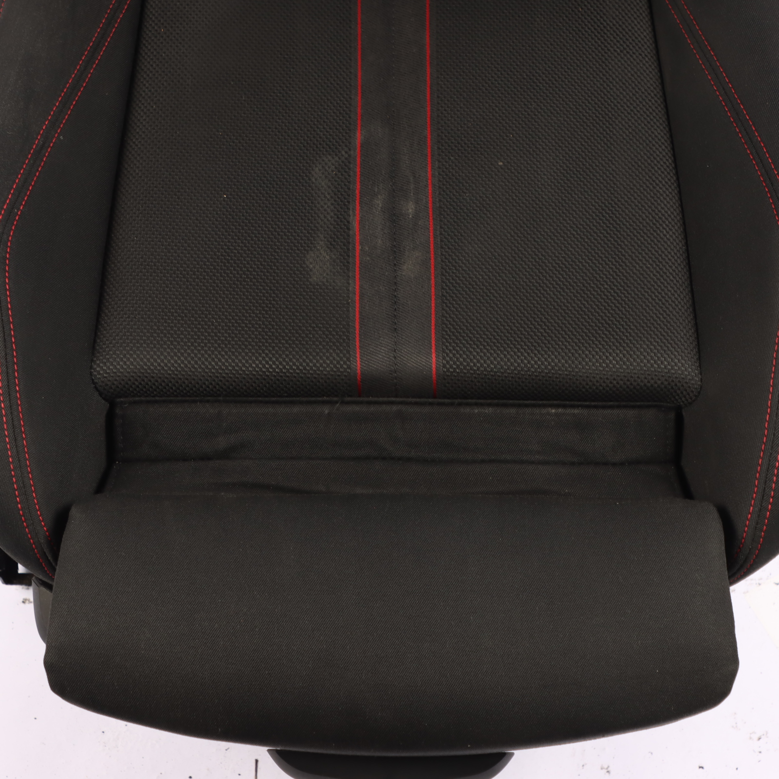 BMW F30 LCI Front Seat Sport Heated Right O/S Fabric Cloth Anthrazit Red