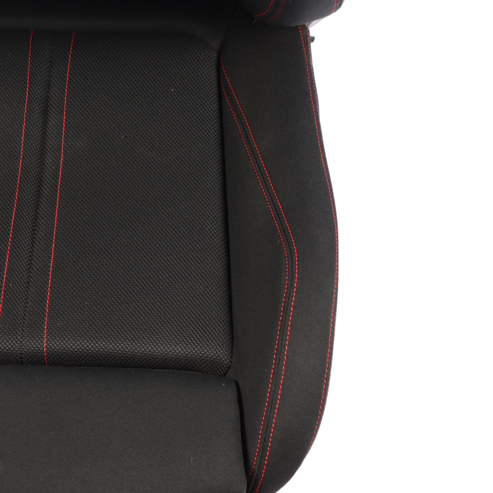 BMW F20 LCI Front Seat Sport Right O/S Interior Cloth Fabric Anthracite Red