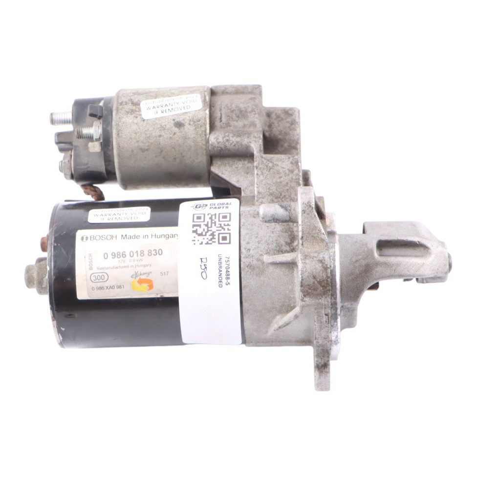 Mini Cooper R50 R52 R53 W10 W11 1.6 Petrol Bosch Engine Starter Motor 0986018830