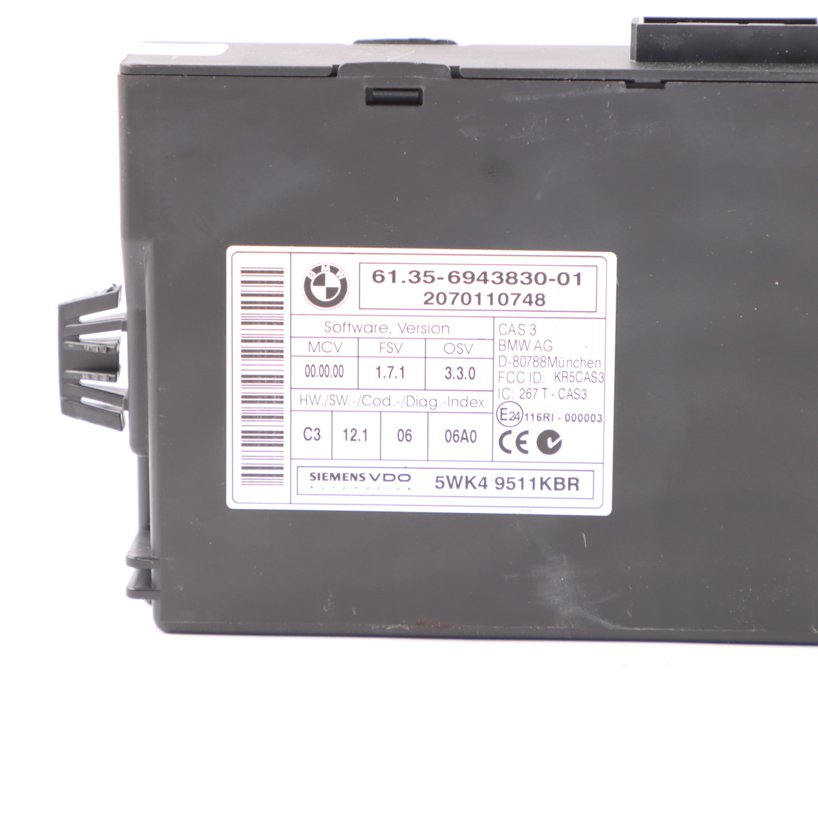 BMW E90 E91 E92 N52N 325i 218HP ECU Kit DME 7574544 CAS3 Key Automatic