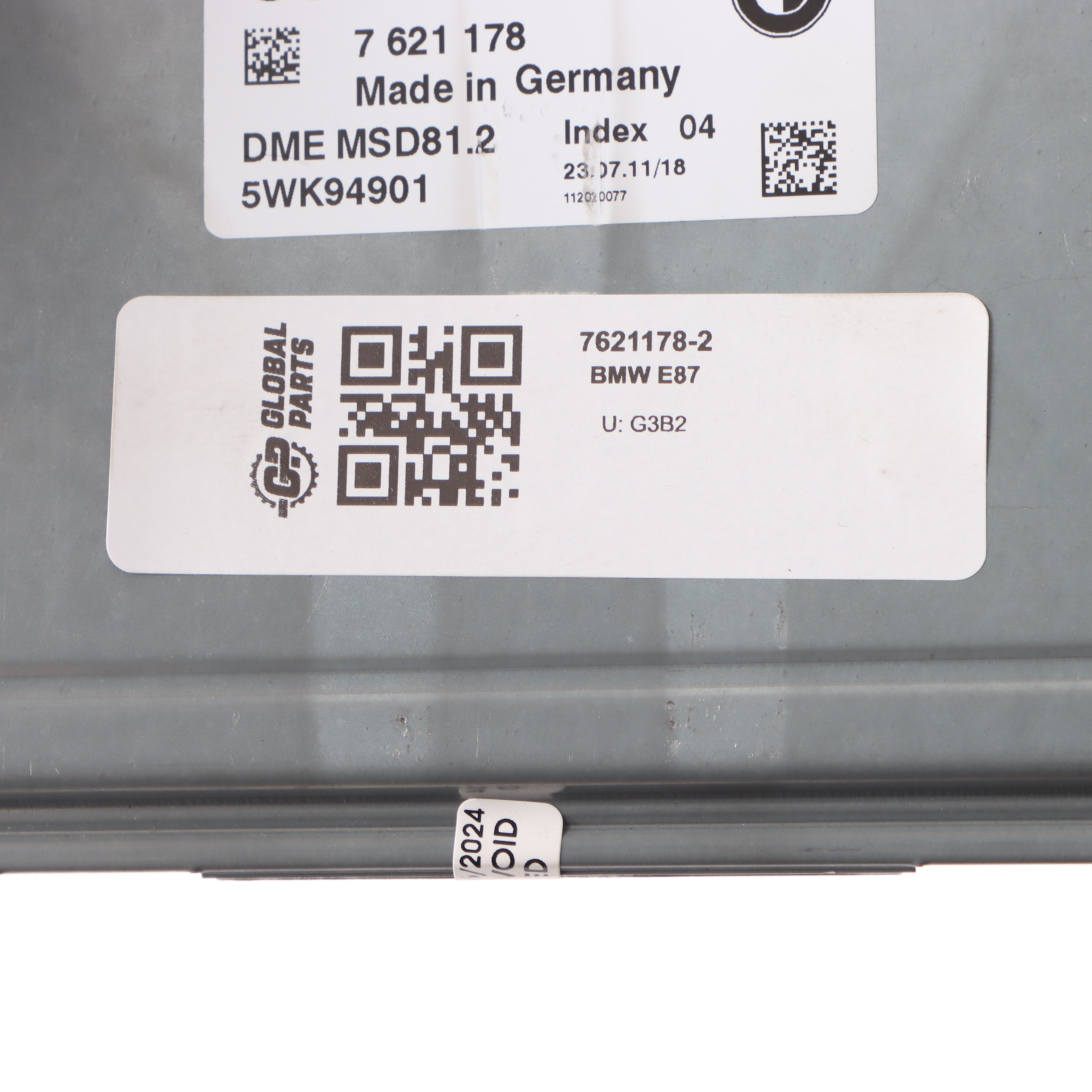 BMW 1 Series E81 E87 LCI N43 118i 143HP ECU Kit DME 7621178 CAS3 Key Manual