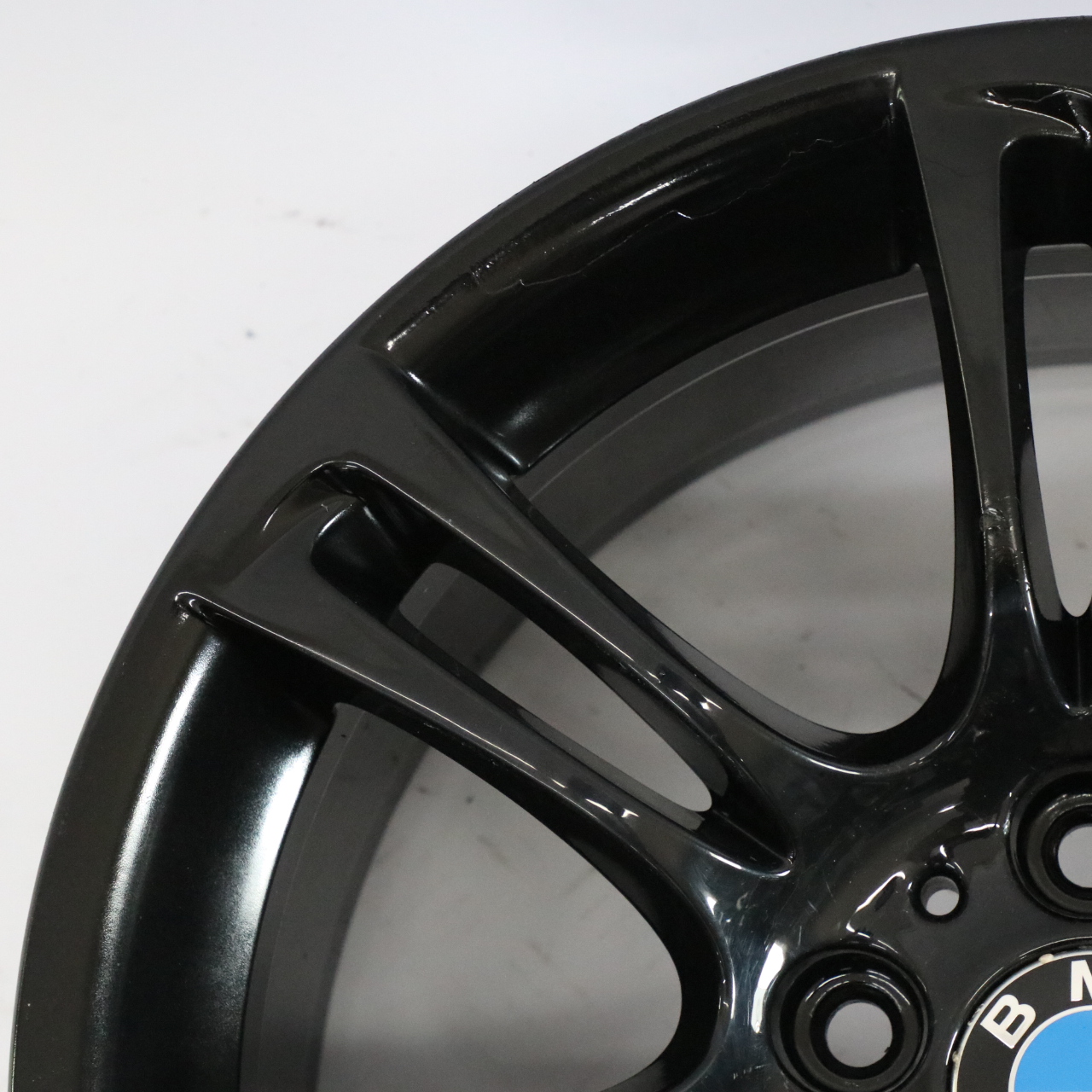 BMW F10 F12 Rear Black Wheel Alloy Rim M Double Spoke 350 9J 18" ET:44 7842651