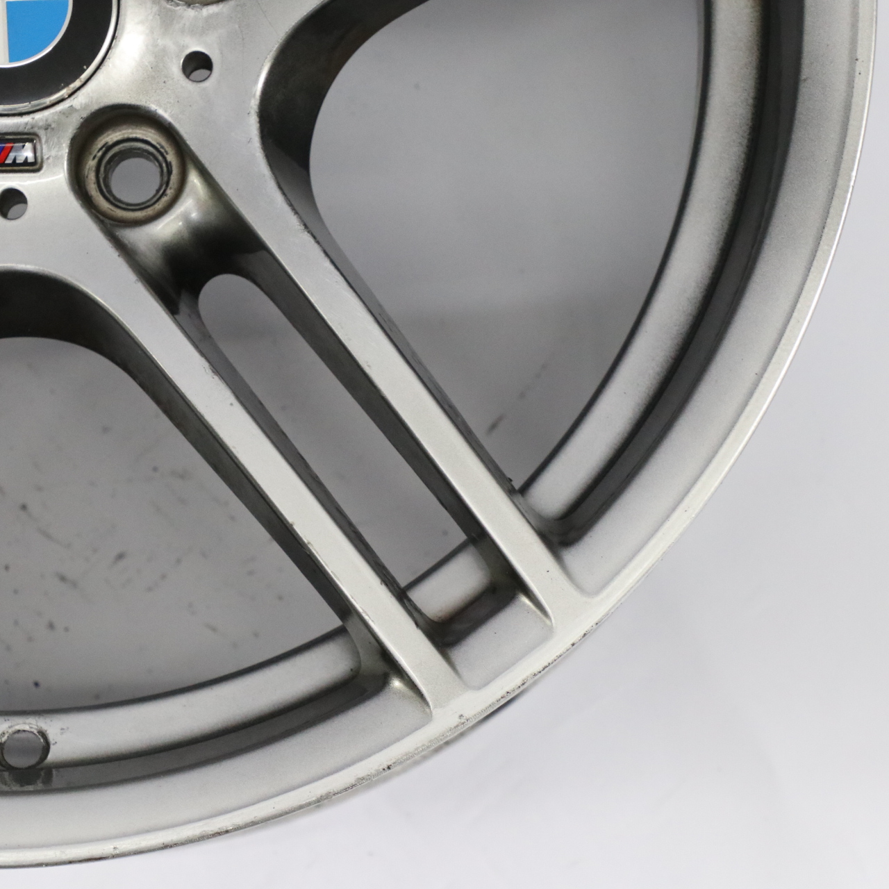 BMW E90 E91 E92 Front Silver Alloy Wheel Rim 19" 8J M Double Spoke 313 7844343