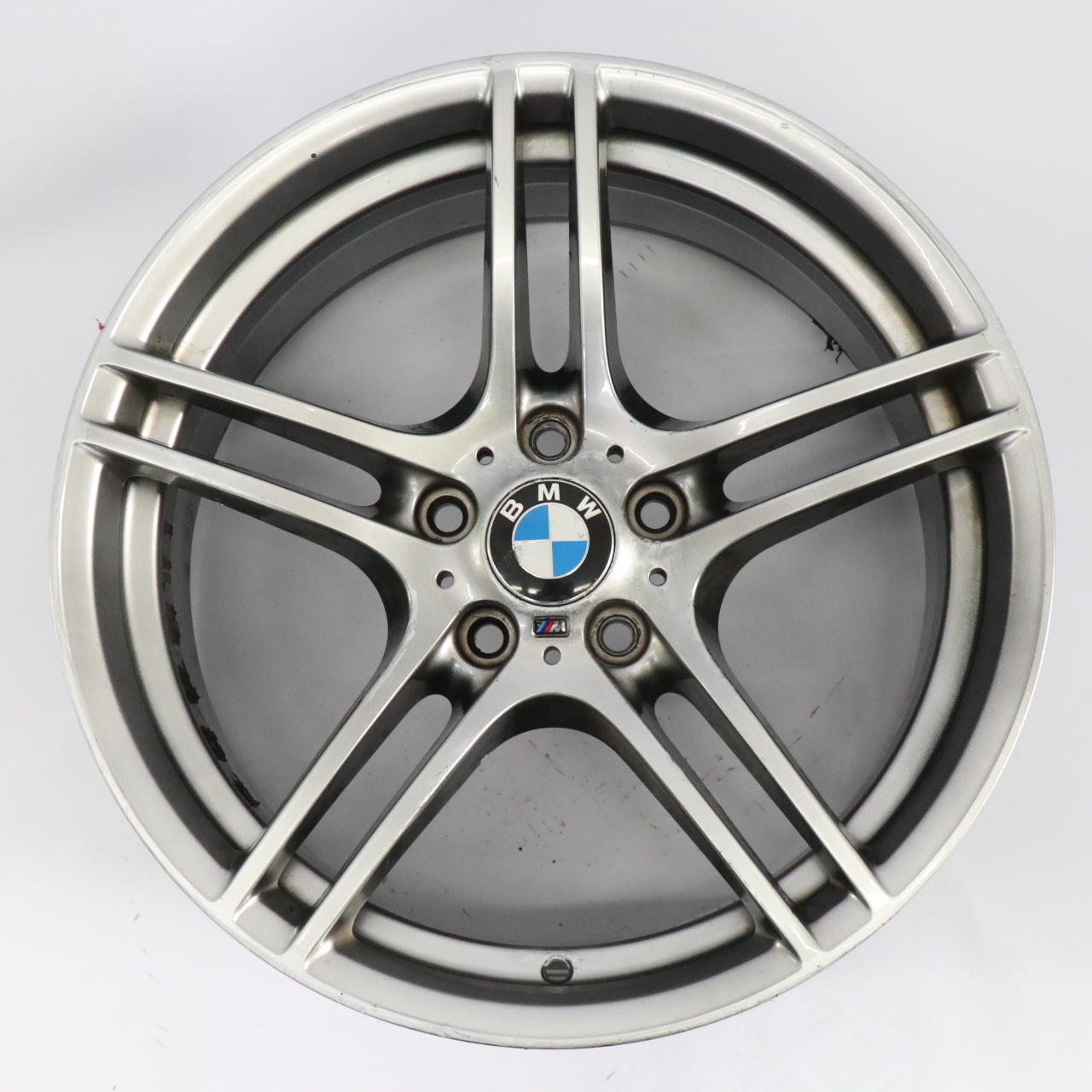 BMW E90 E91 E92 Front Silver Alloy Wheel Rim 19" 8J M Double Spoke 313 7844343