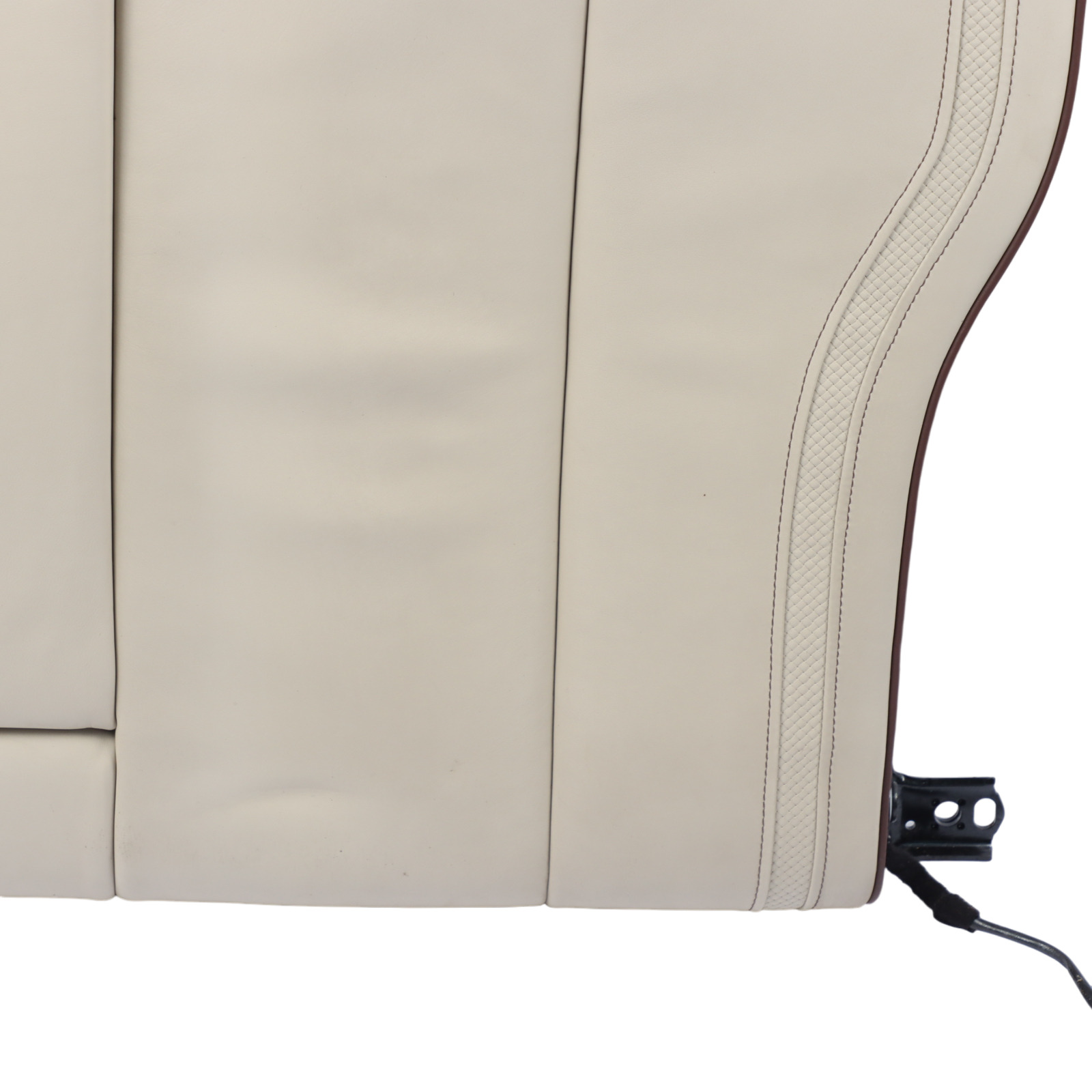 BMW F30 Seat Backrest Cover Rear Left N/S Individual Leather Beige Heated