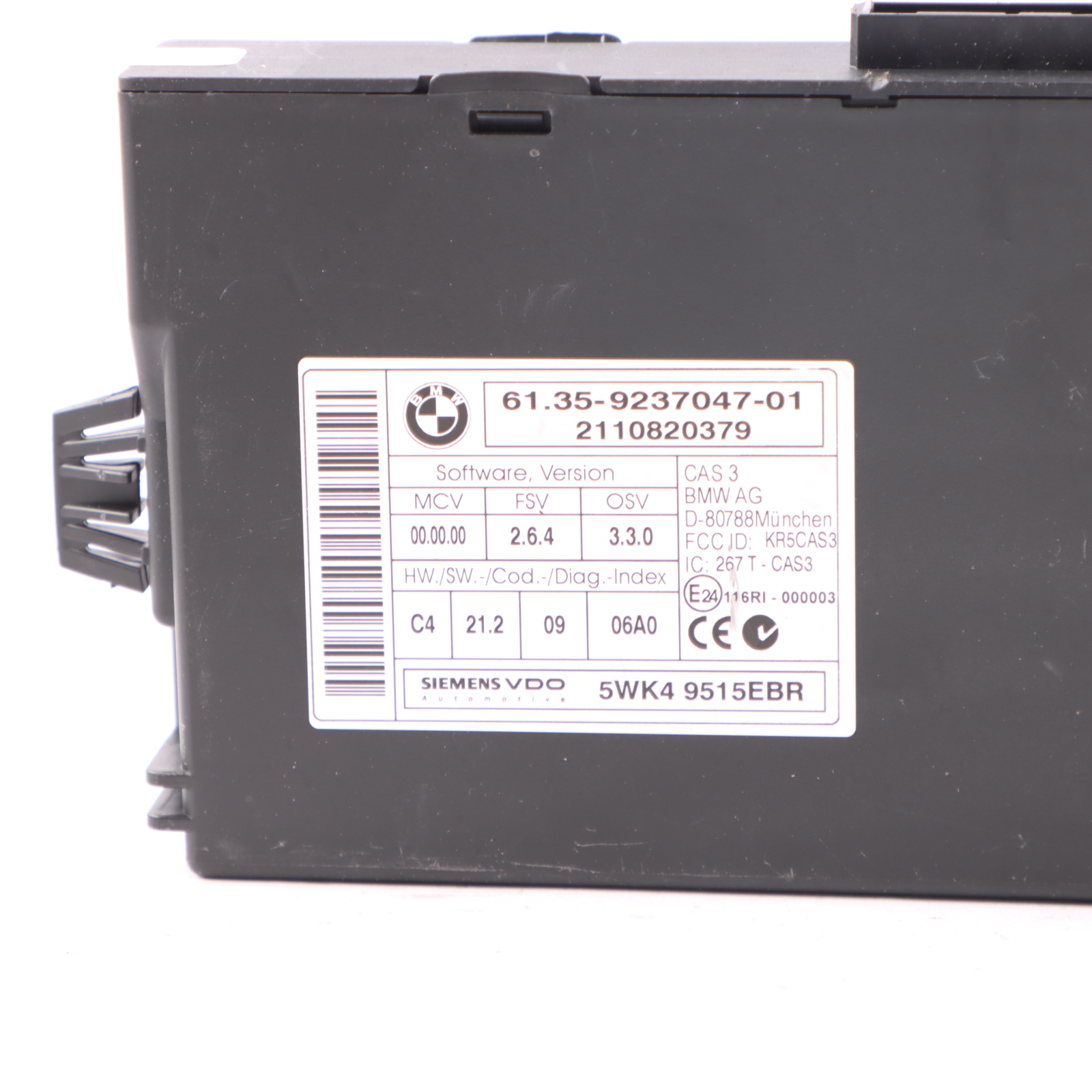 BMW 3 Series E90 E91 LCI 318d N47N ECU Kit DDE 8512043 + CAS3 + Keys Manual