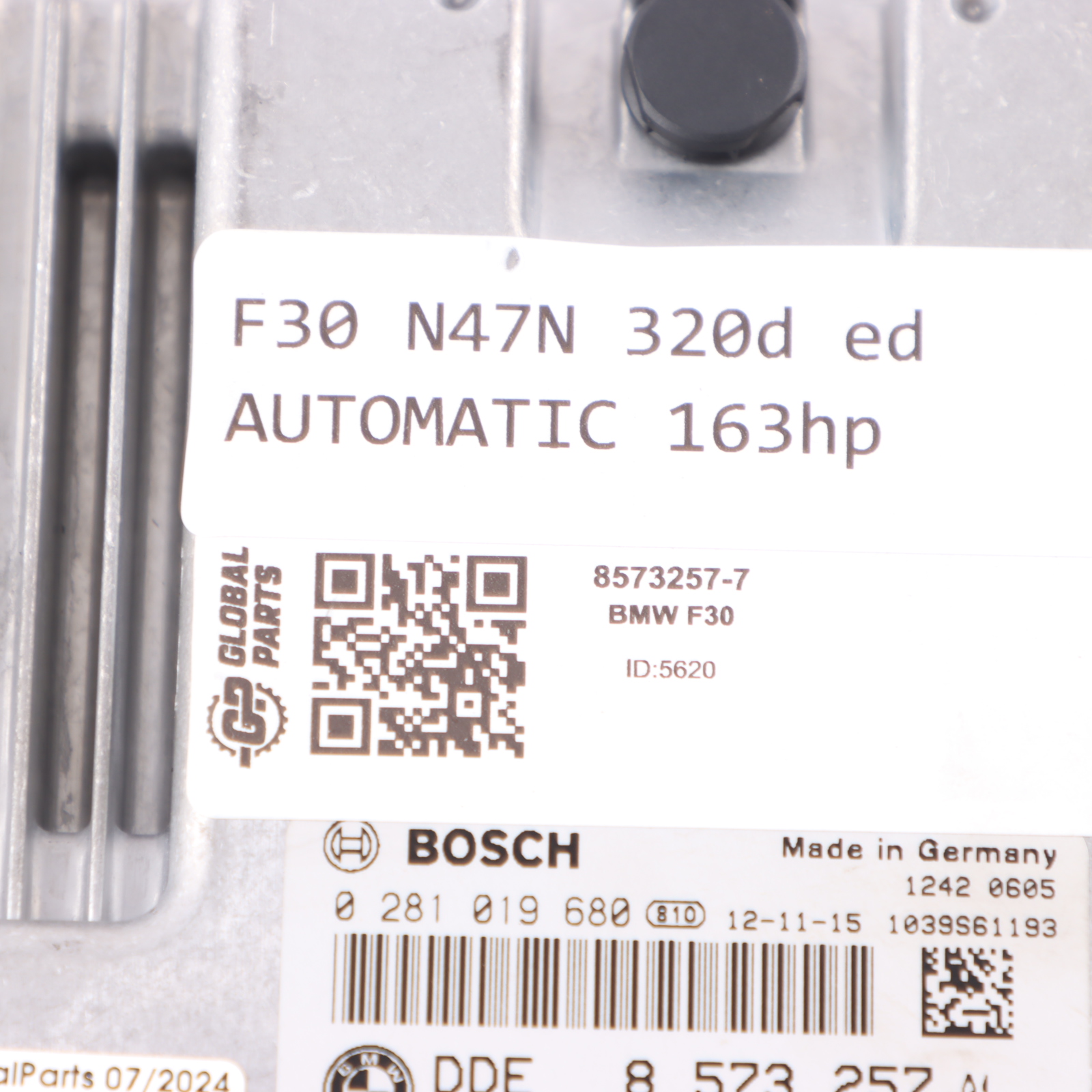 BMW F30 F31 320d ed Diesel N47N 163HP ECU Kit DDE 8573257 + Key + FEM Automatic