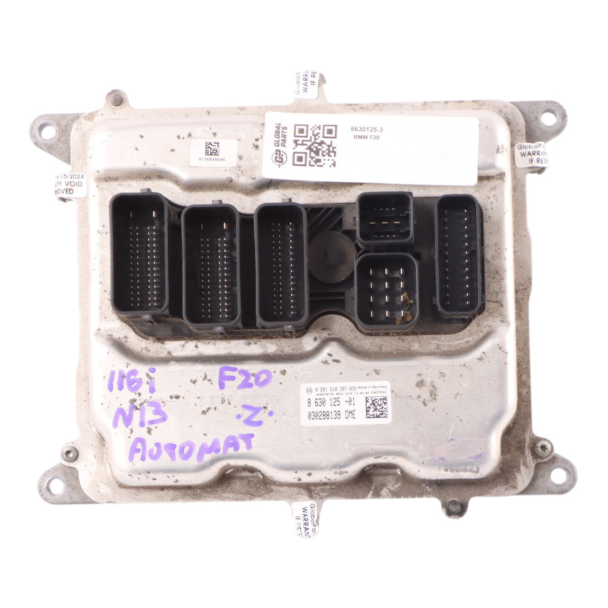 BMW F20 F30 116i 316i N13 136HP Engine Control Unit ECU DME 8630125 Automatic