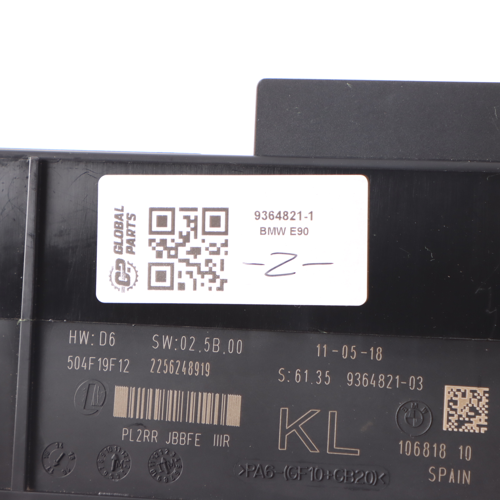 Body Control BMW E87 E90 E91 E92 ECU Module Unit KL PL2RR JBBFE IIIR 9364821