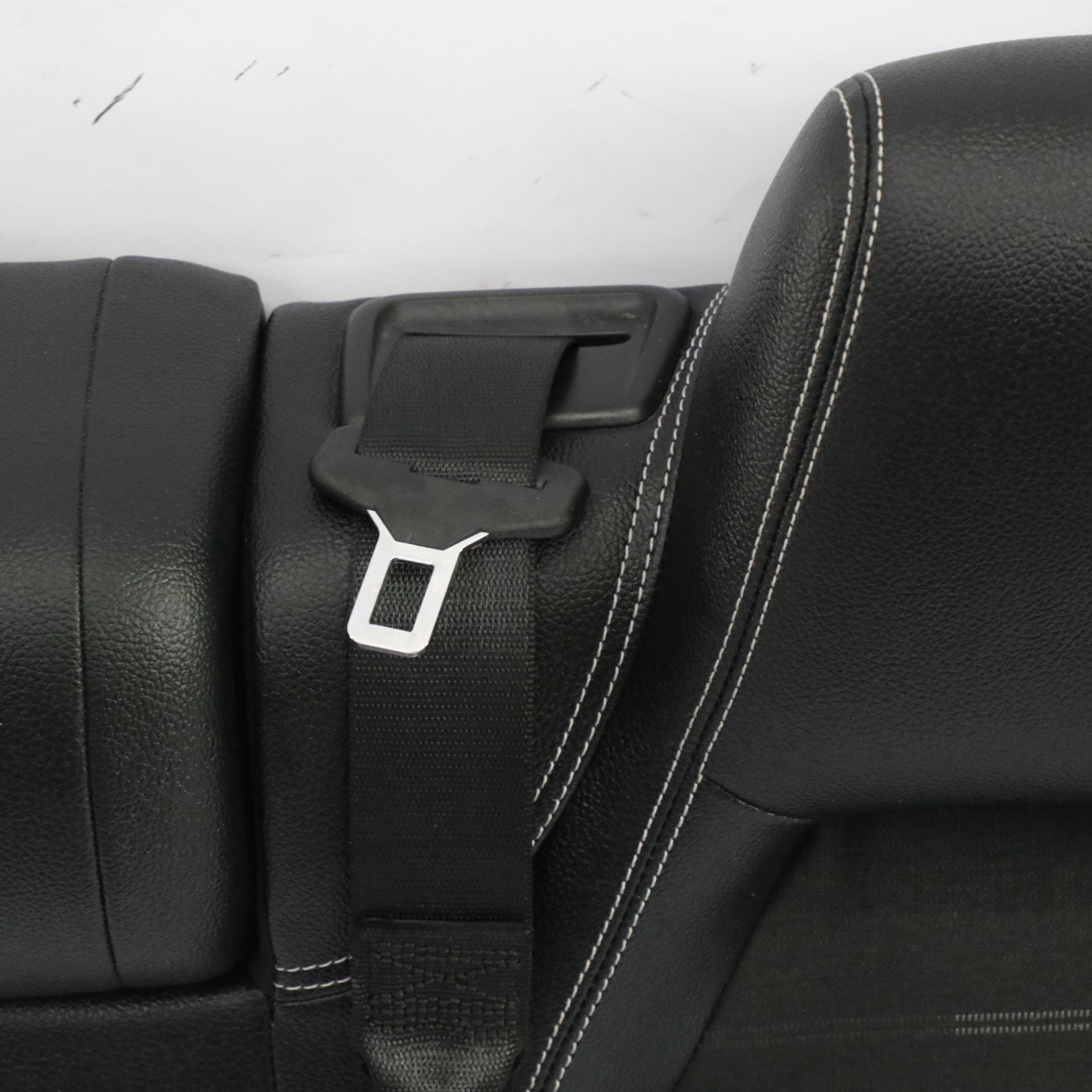 Mercedes  C117 Rear Seat Backrest Left N/S Fabric Artico Imitation Leather Black