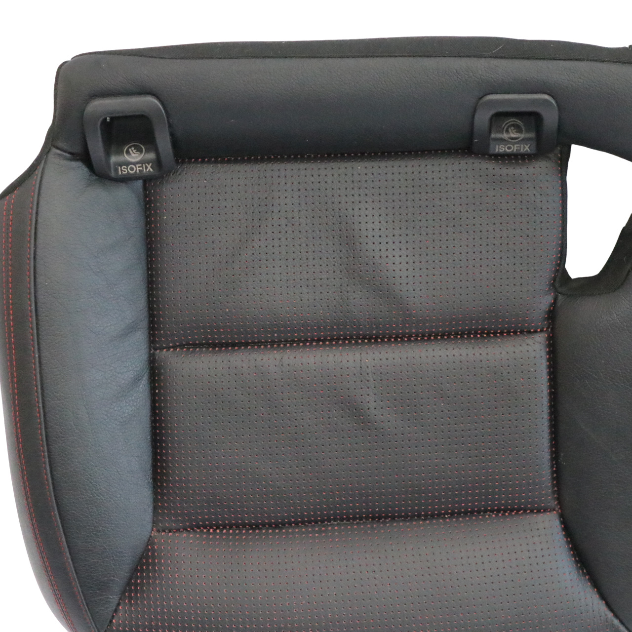 Mercedes GLA X156 AMG Rear Seat Bench Cushion Leather Nappa Black Red Accents