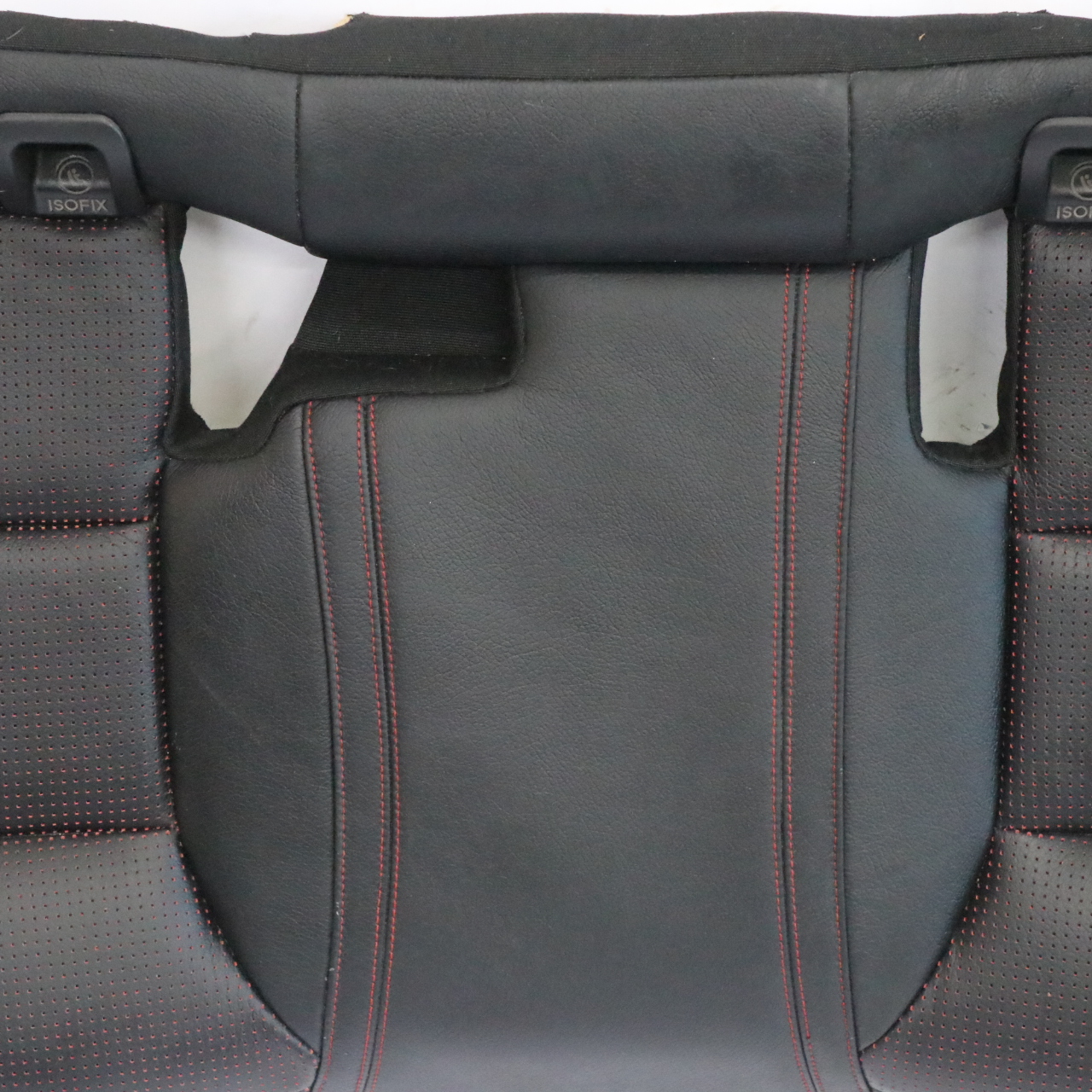 Mercedes GLA X156 AMG Rear Seat Bench Cushion Leather Nappa Black Red Accents