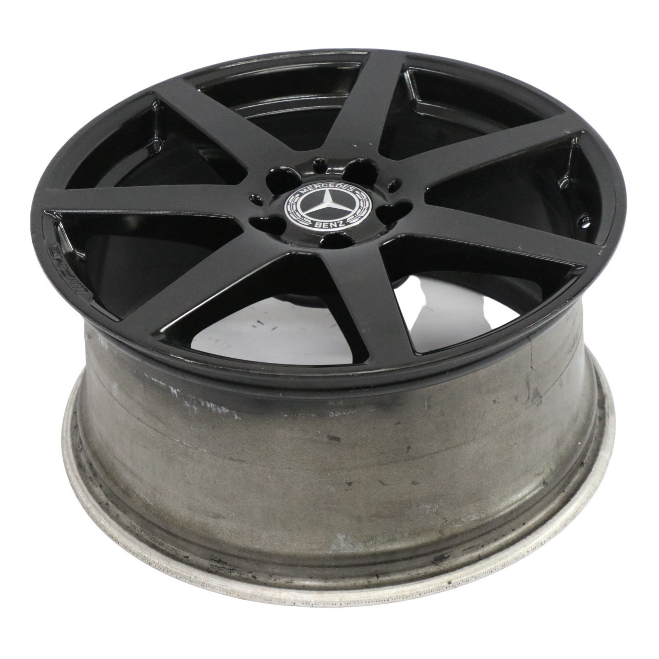 Mercedes W204 7-Spoke AMG Front Black Alloy Wheel Rim 18" 8,5J ET:54 A2044019902