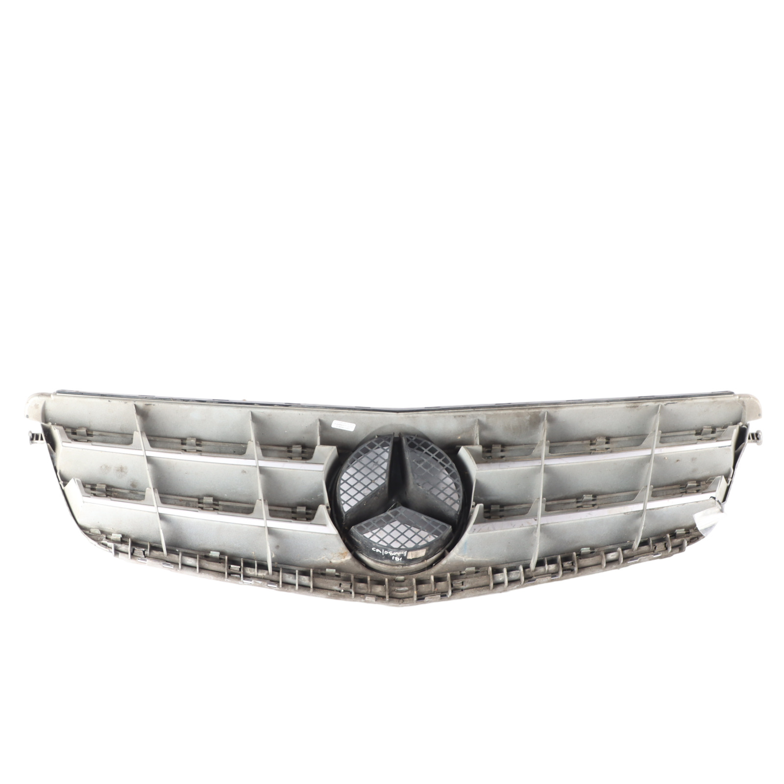 Mercedes C204 Hood Bonnet Grille Front Radiator Beam Trim Panel White Chrome