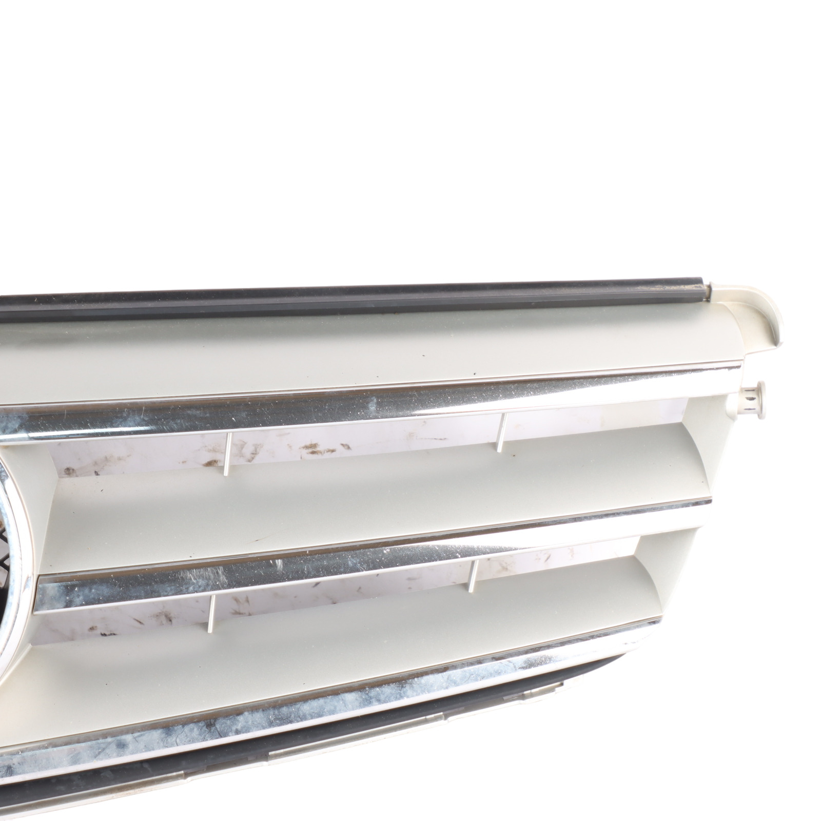 Mercedes C204 Hood Bonnet Grille Front Radiator Beam Trim Panel White Chrome