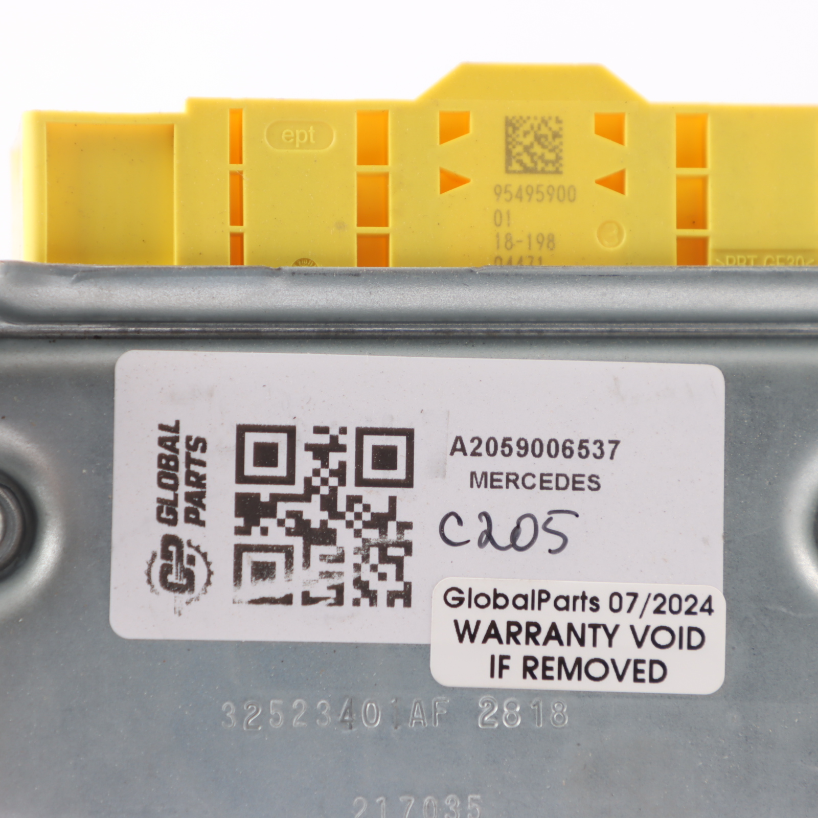 Mercedes C205 Coupe Air Bag Control Module ECU A2059006537