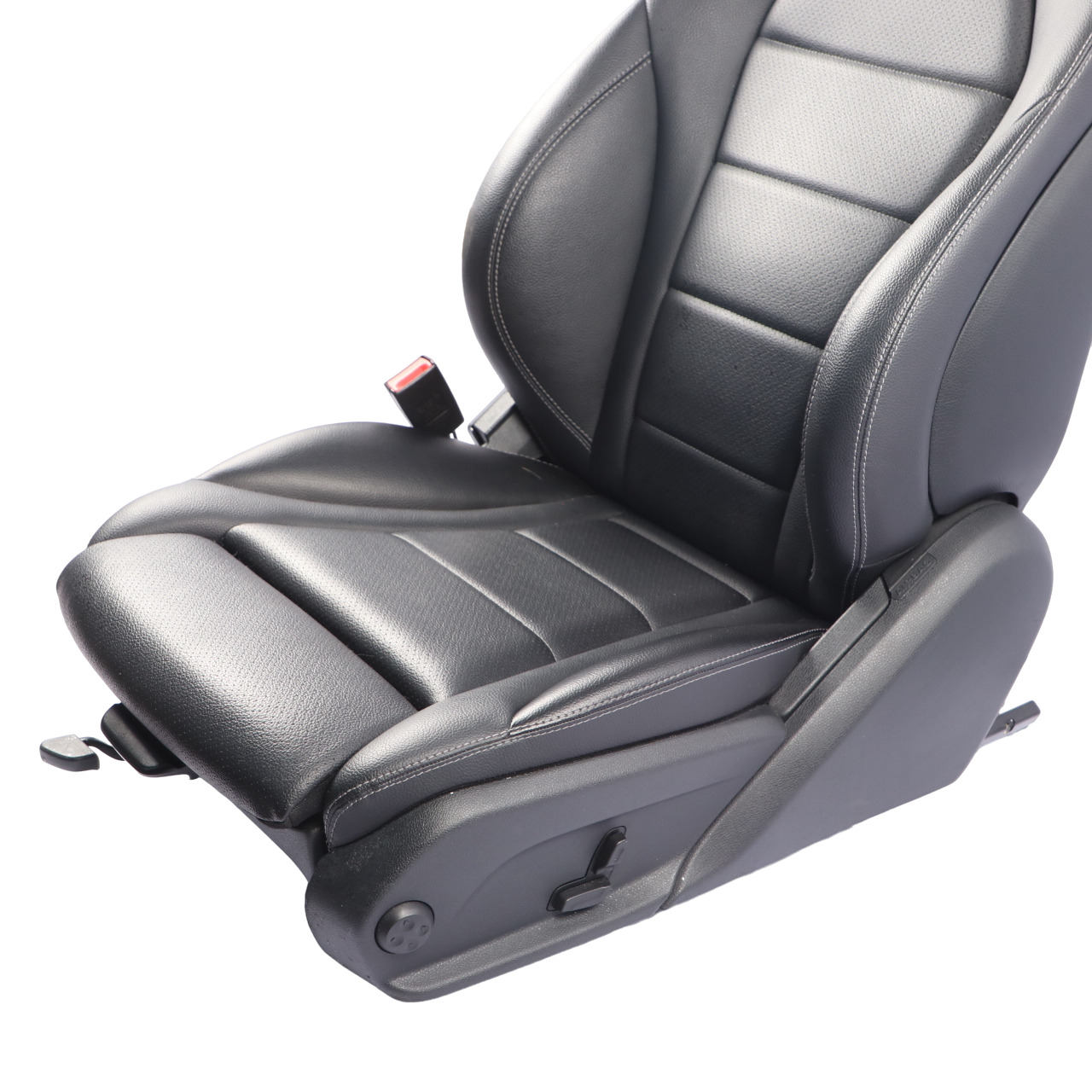 Imiation Leather Seat Mercedes W205 S205 Heated Front Left N/S Black Electric