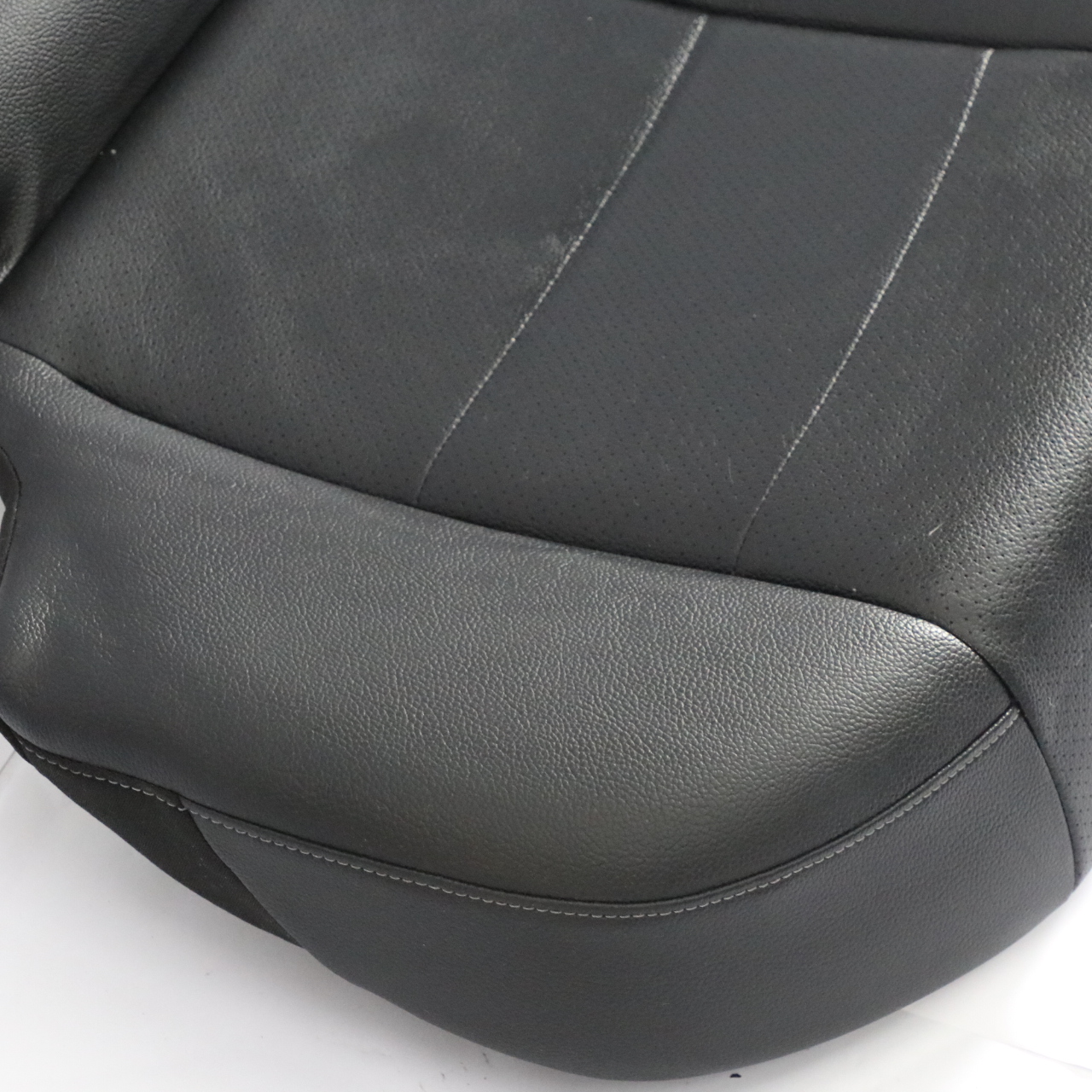 Mercedes W205 Rear Seat Bench Couch Covering Trim Black Imitation Leather