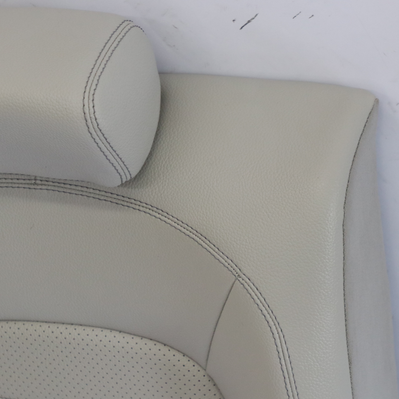 Mercedes C205 Rear Seat Backrest Right O/S Cover Panel Imitation Leather Grey