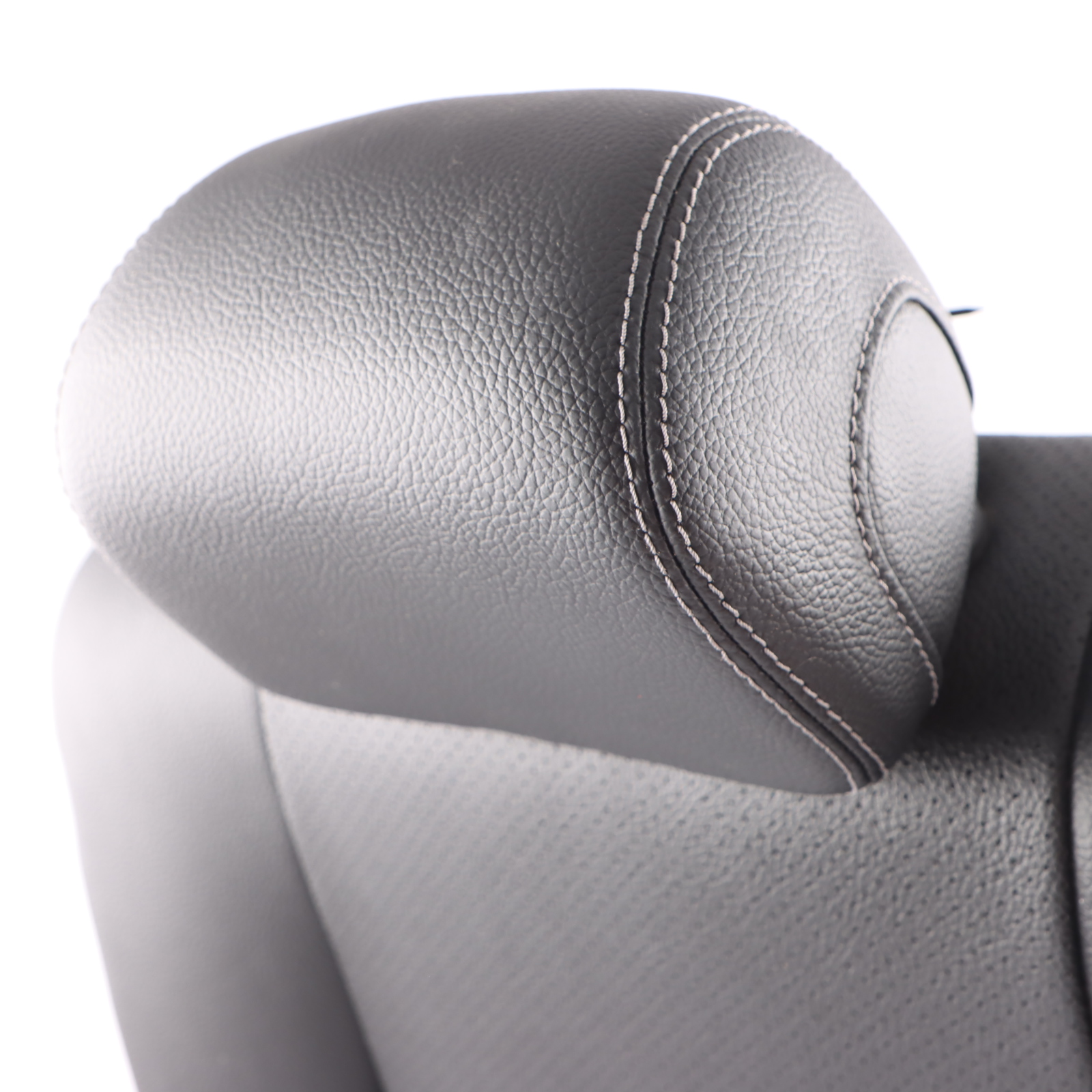 Mercedes S205 Seat Folding Backrest Rear Right O/S Black Imitation Leather