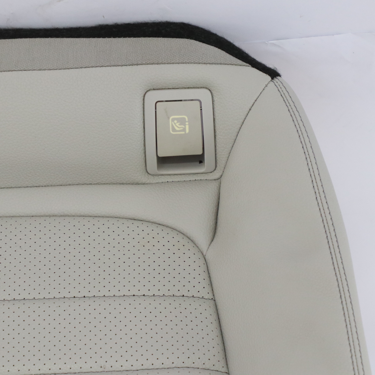 Mercedes C205 Rear Seat Bench Couch Covering Trim Grey Imitation Leather