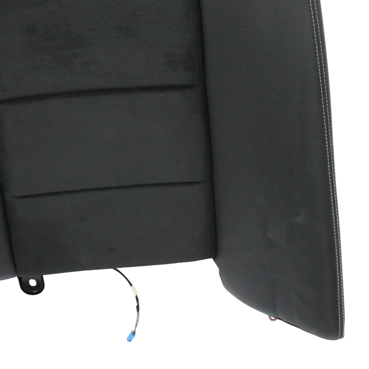 Mercedes W212 Saloon Rear Seat Backrest  Black Microfiber Imitation Leather