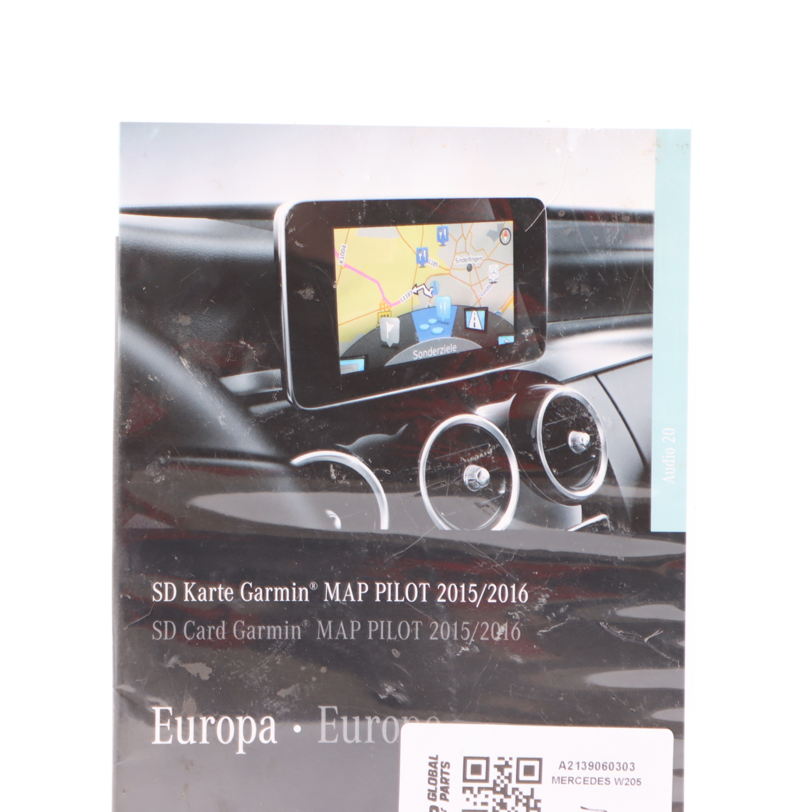 Mercedes W205 Navigation 2015/2016 Update SD Card Road Map Europe A2139060303