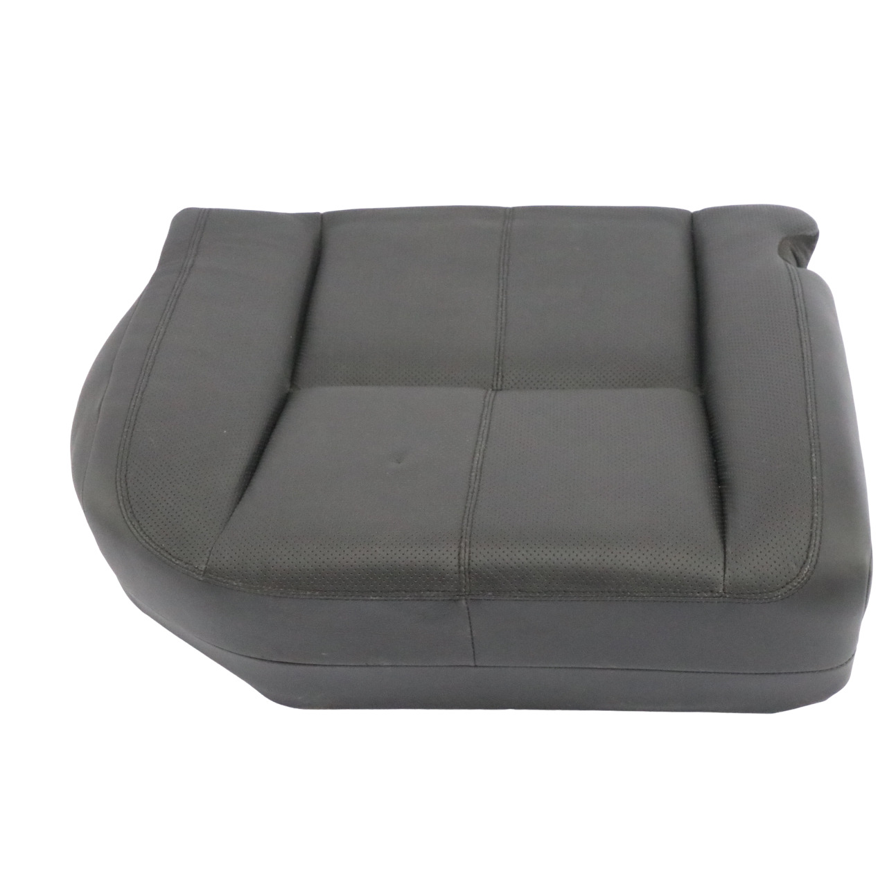 Mercedes W221 Rear Seat Cushion Cover Right O/S Leather Nappa Black