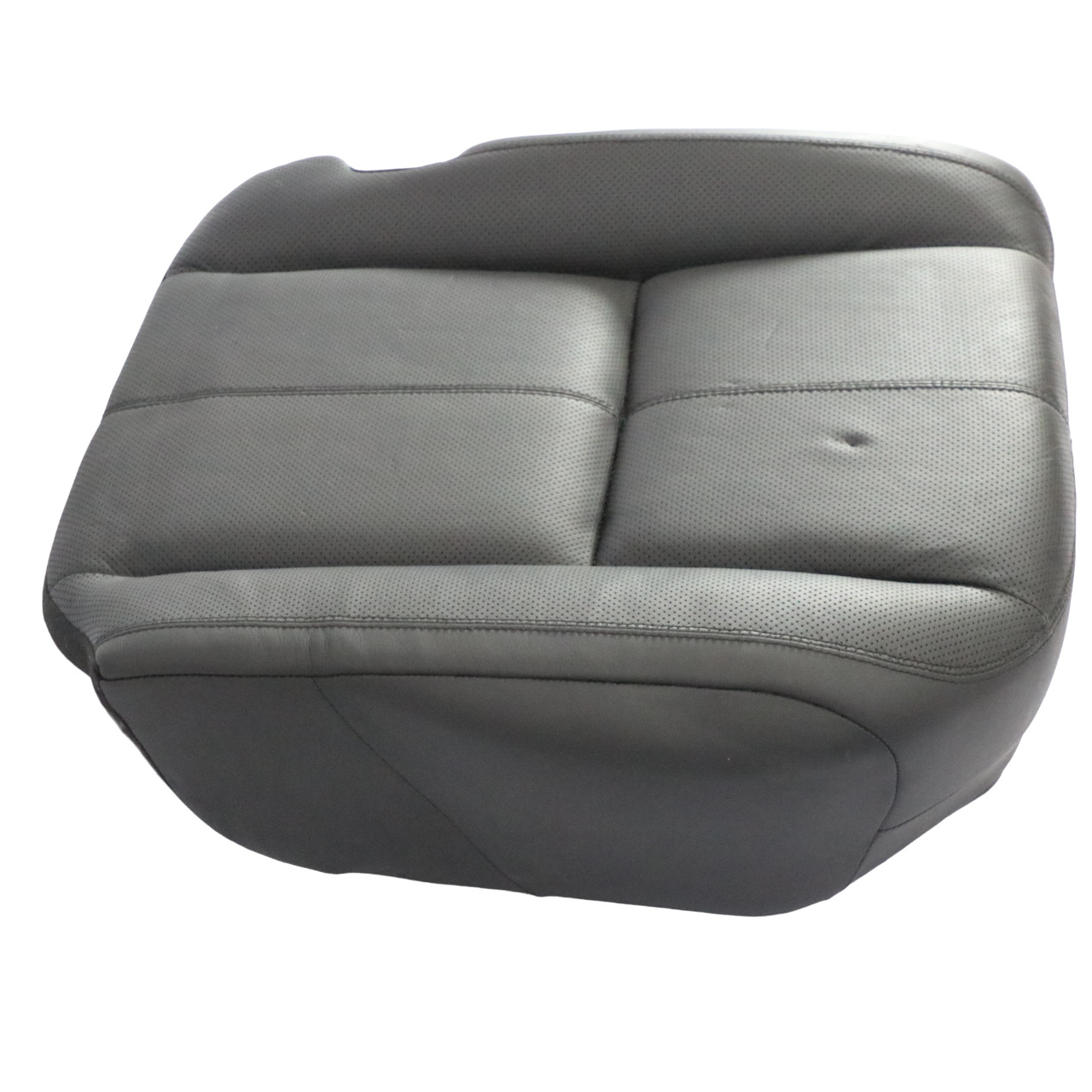 Mercedes W221 Rear Seat Cushion Cover Right O/S Leather Nappa Black