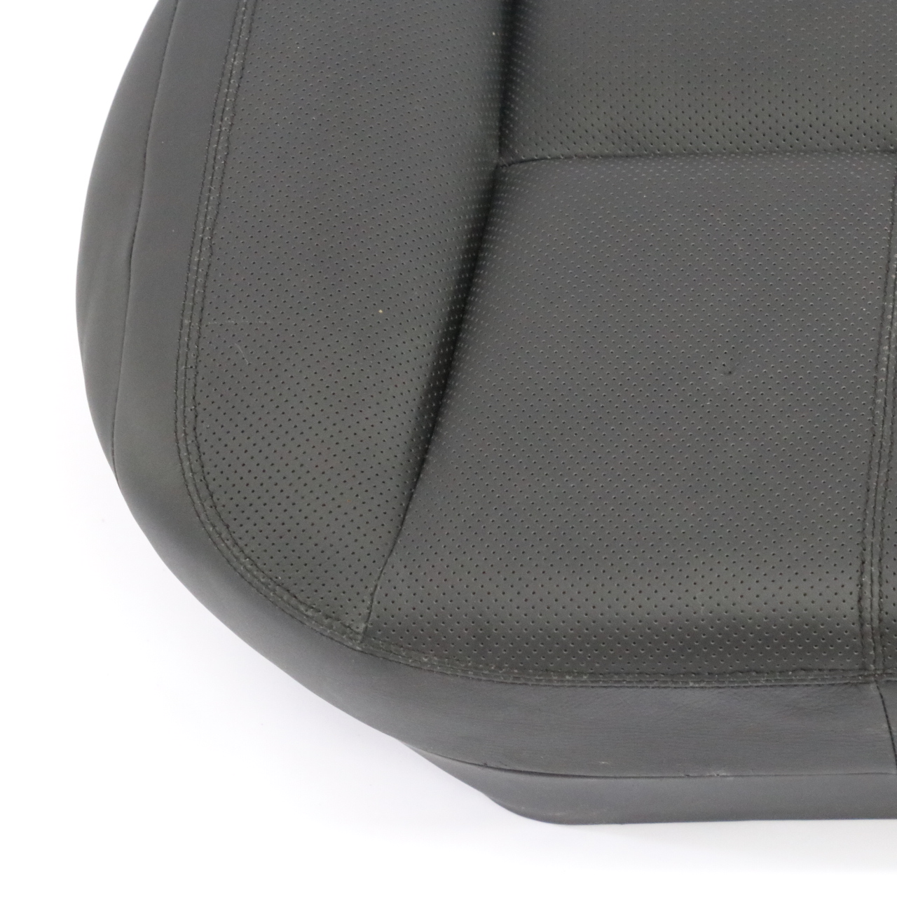 Mercedes W221 Rear Seat Cushion Cover Right O/S Leather Nappa Black