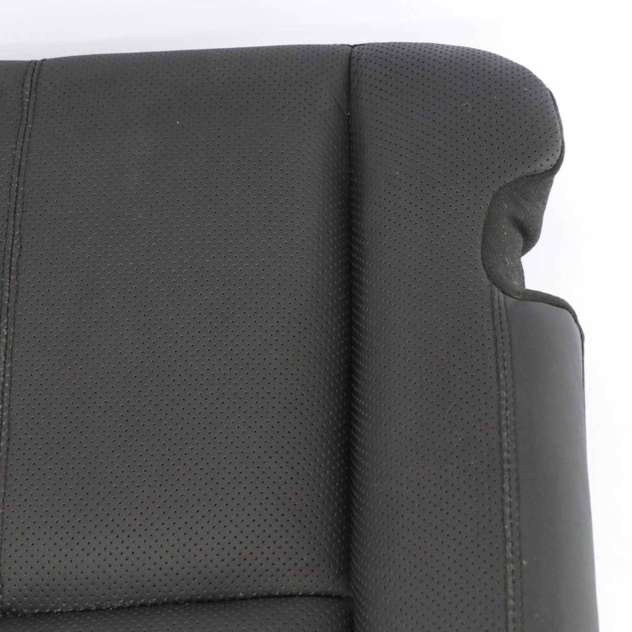 Mercedes W221 Rear Seat Cushion Cover Right O/S Leather Nappa Black