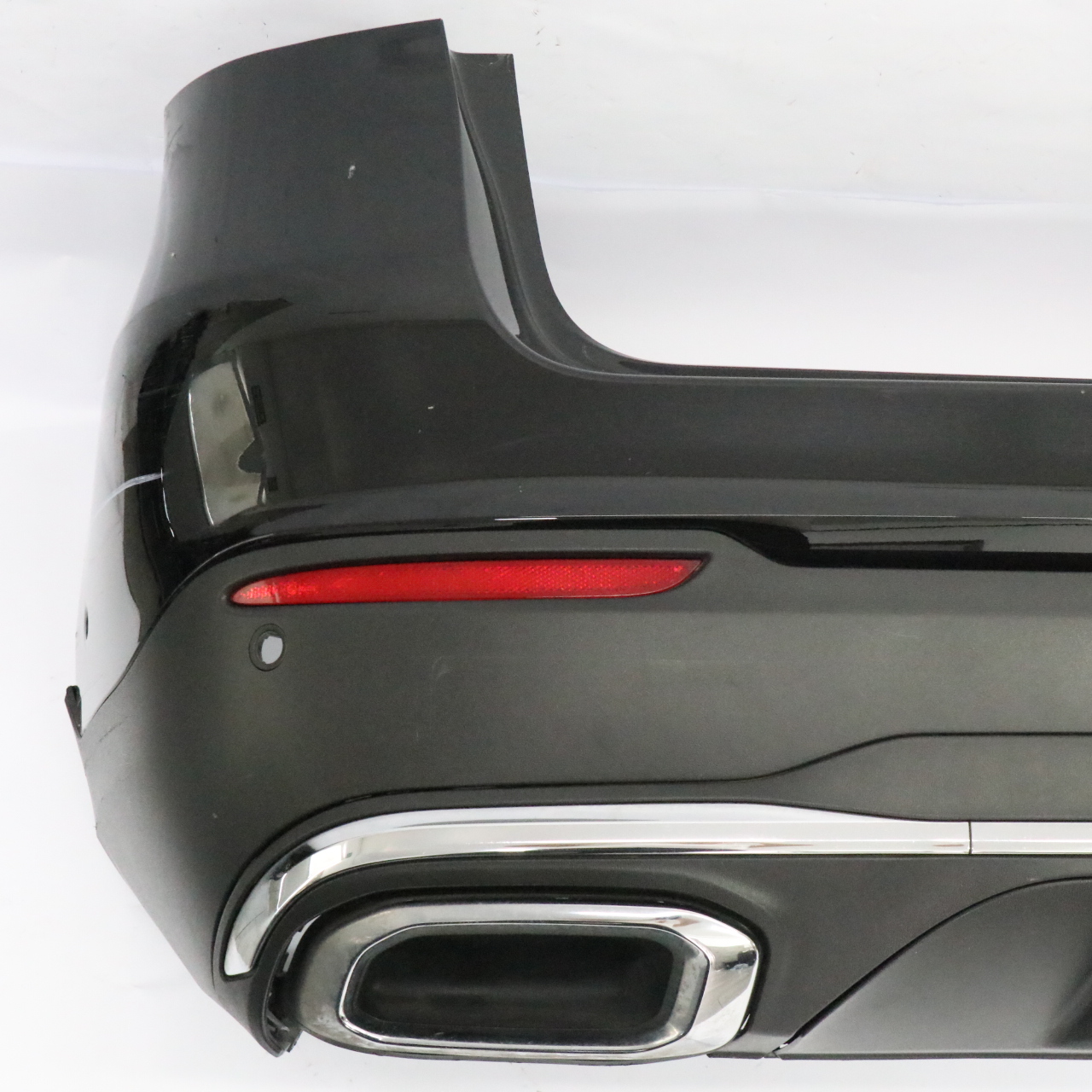 Mercedes X253 Rear Bumper Hybrid Trim Panel Covering Obsidian Black  - 197