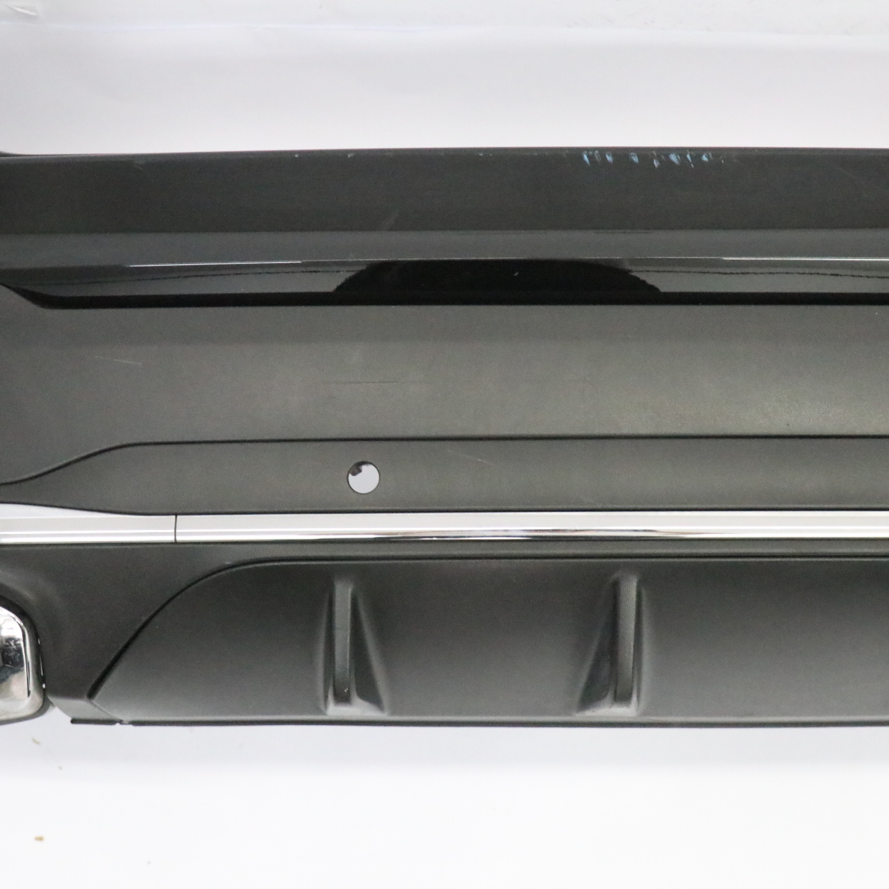 Mercedes X253 Rear Bumper Hybrid Trim Panel Covering Obsidian Black  - 197