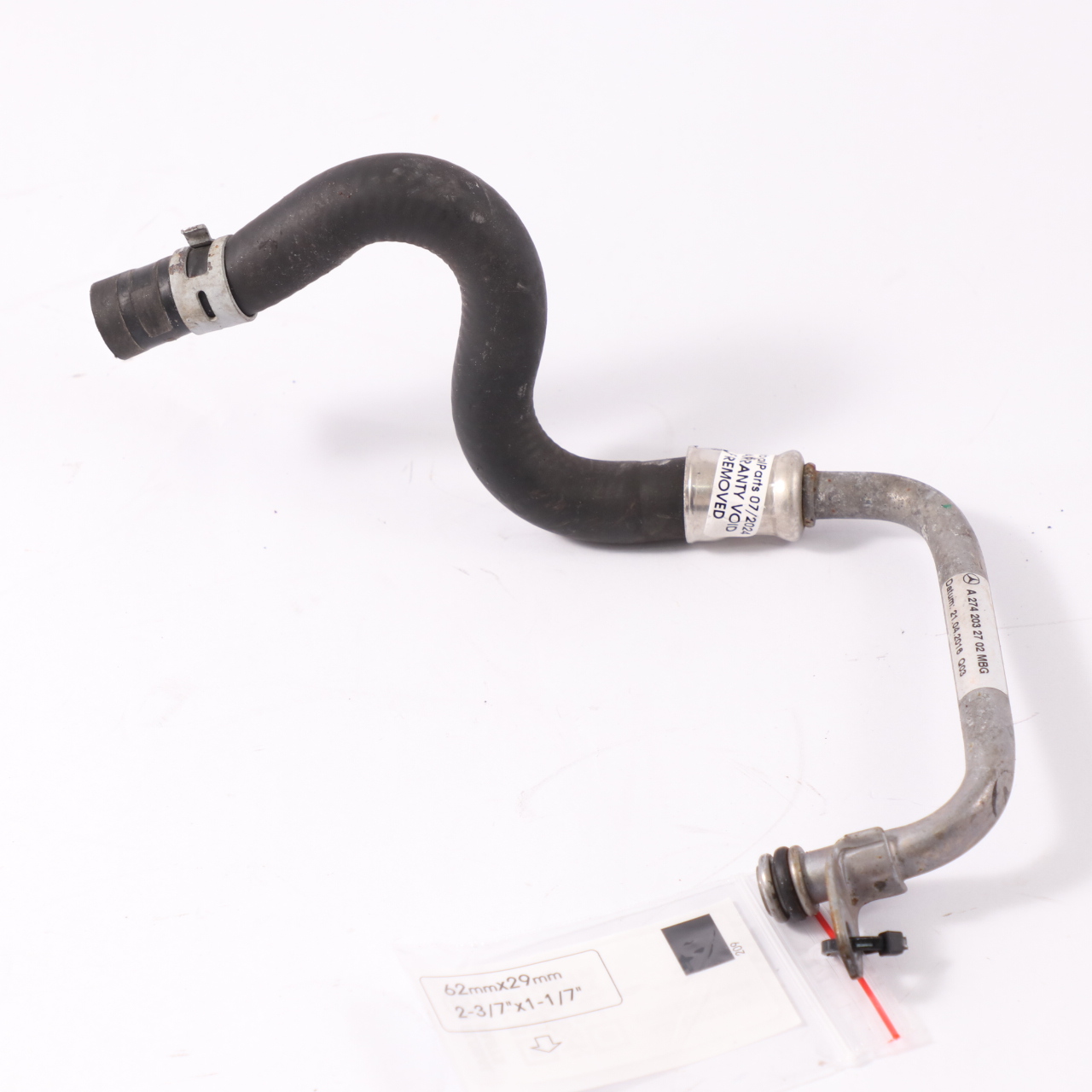 Water Line Mercedes W204 M274 Turbocharger Return Pipe A2742032702