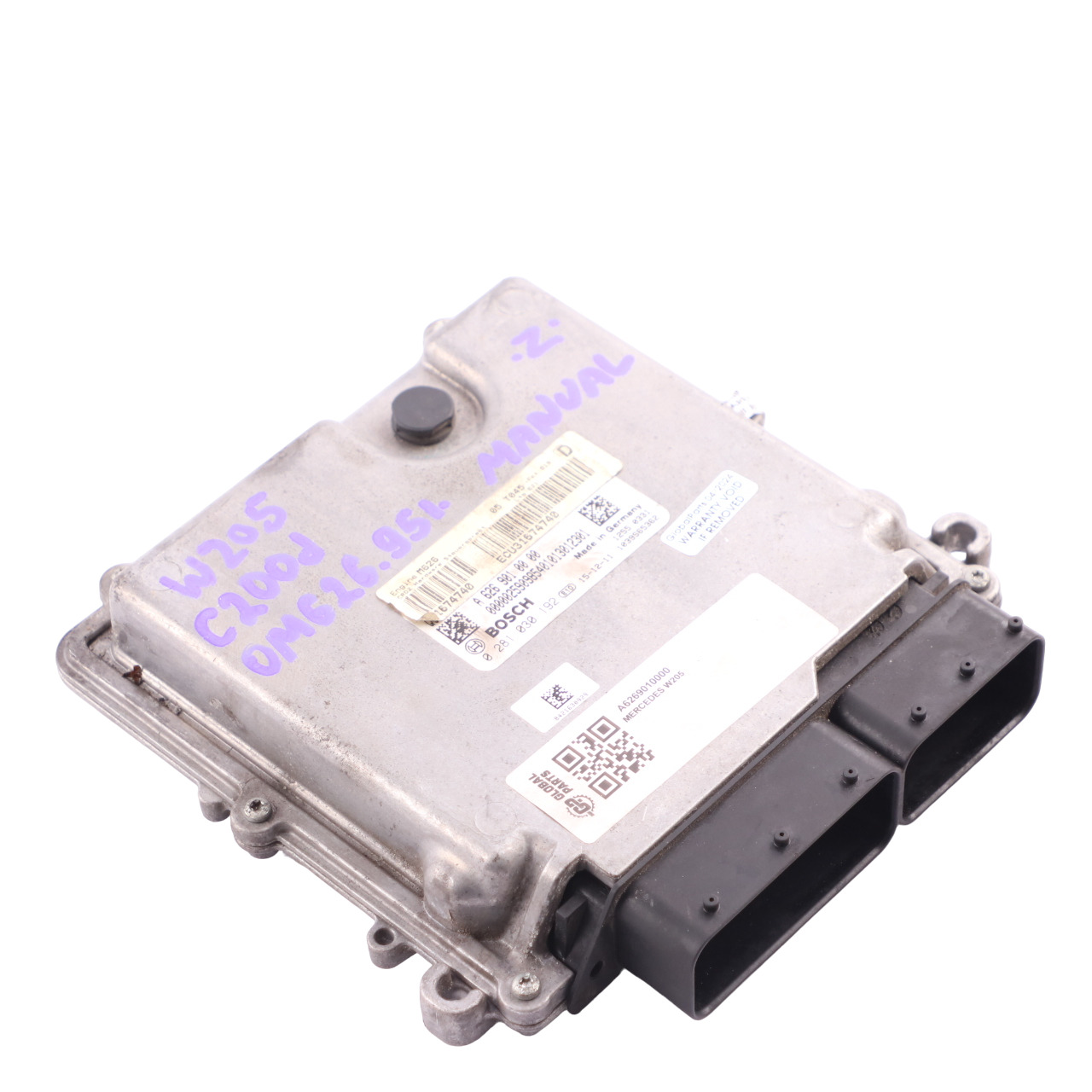 Mercedes W205 C200d 626.951 136HP Engine Control Unit ECU A6269000000 Manual