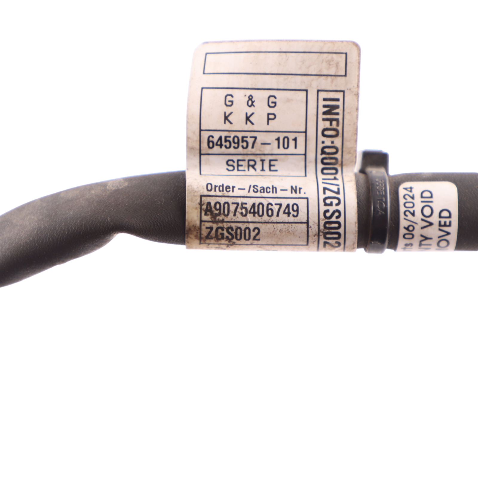 Mercedes W907 Battery Electrical Ground Line Wire Earth Cable A9075406749