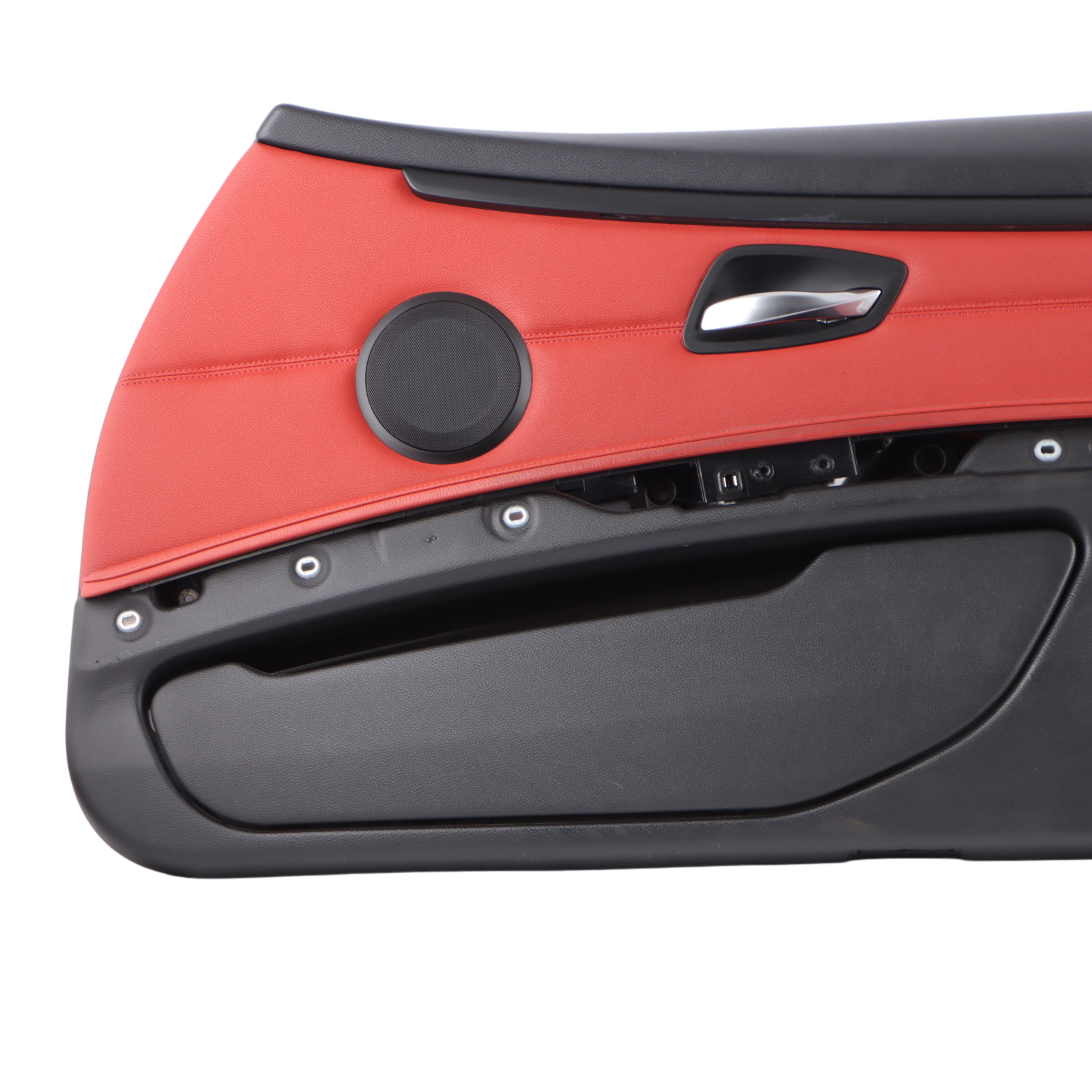 BMW E92 E93 Front Right O/S Door Card Cover Trim Panel Lining Red Leather