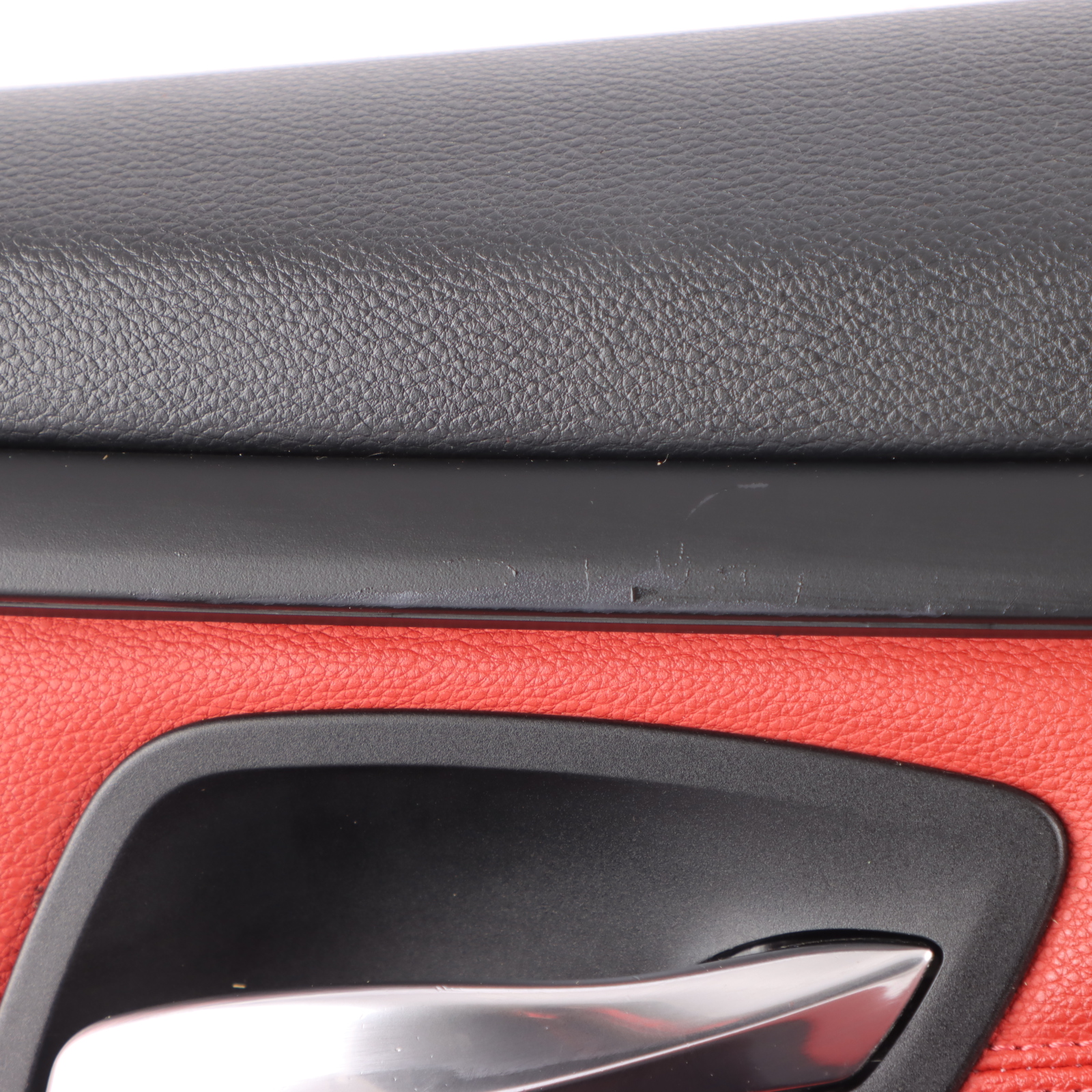 BMW E92 E93 Front Right O/S Door Card Cover Trim Panel Lining Red Leather