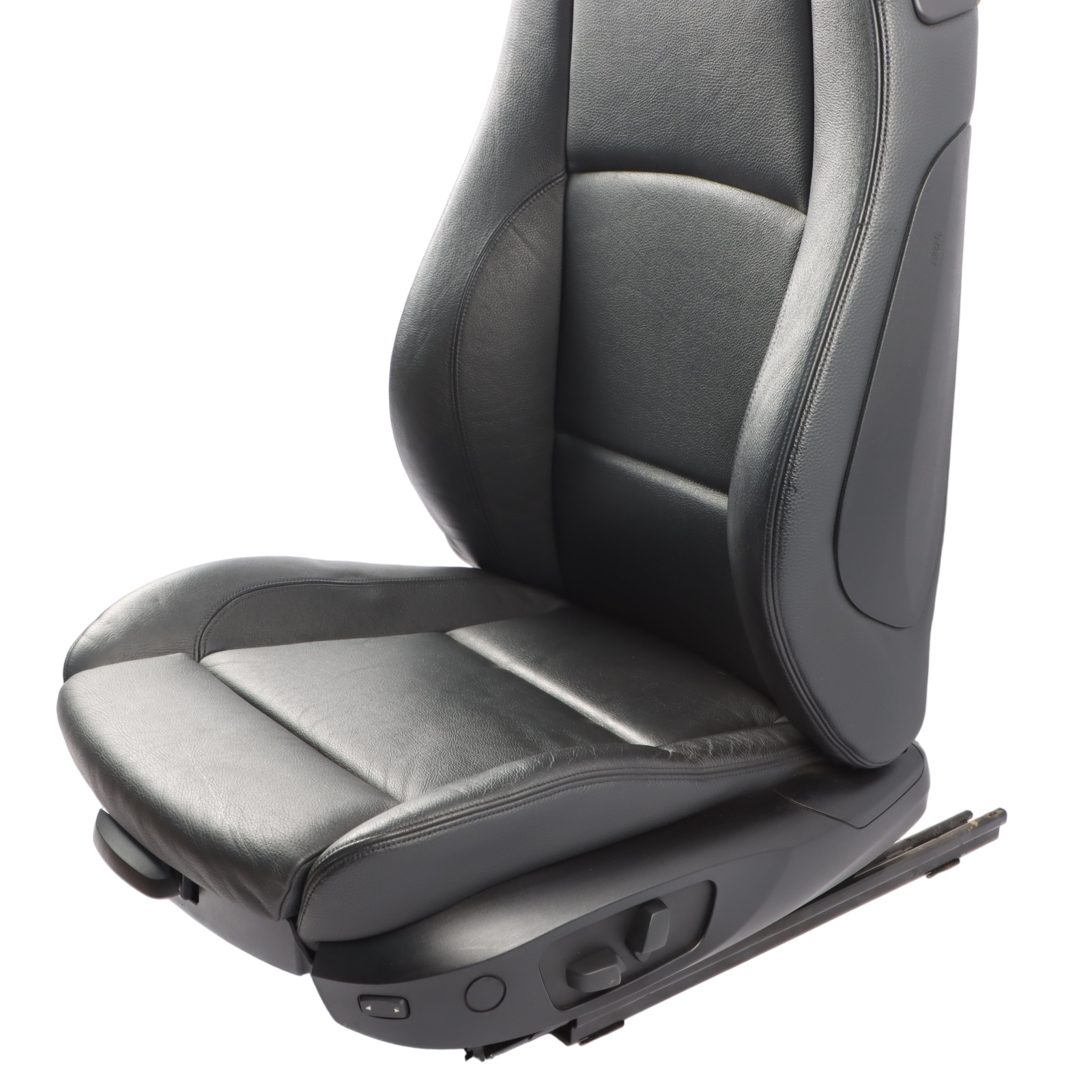 Front Seat BMW E81 E82 Left N/S Memory M Sport Black Schwarz Leather Boston 