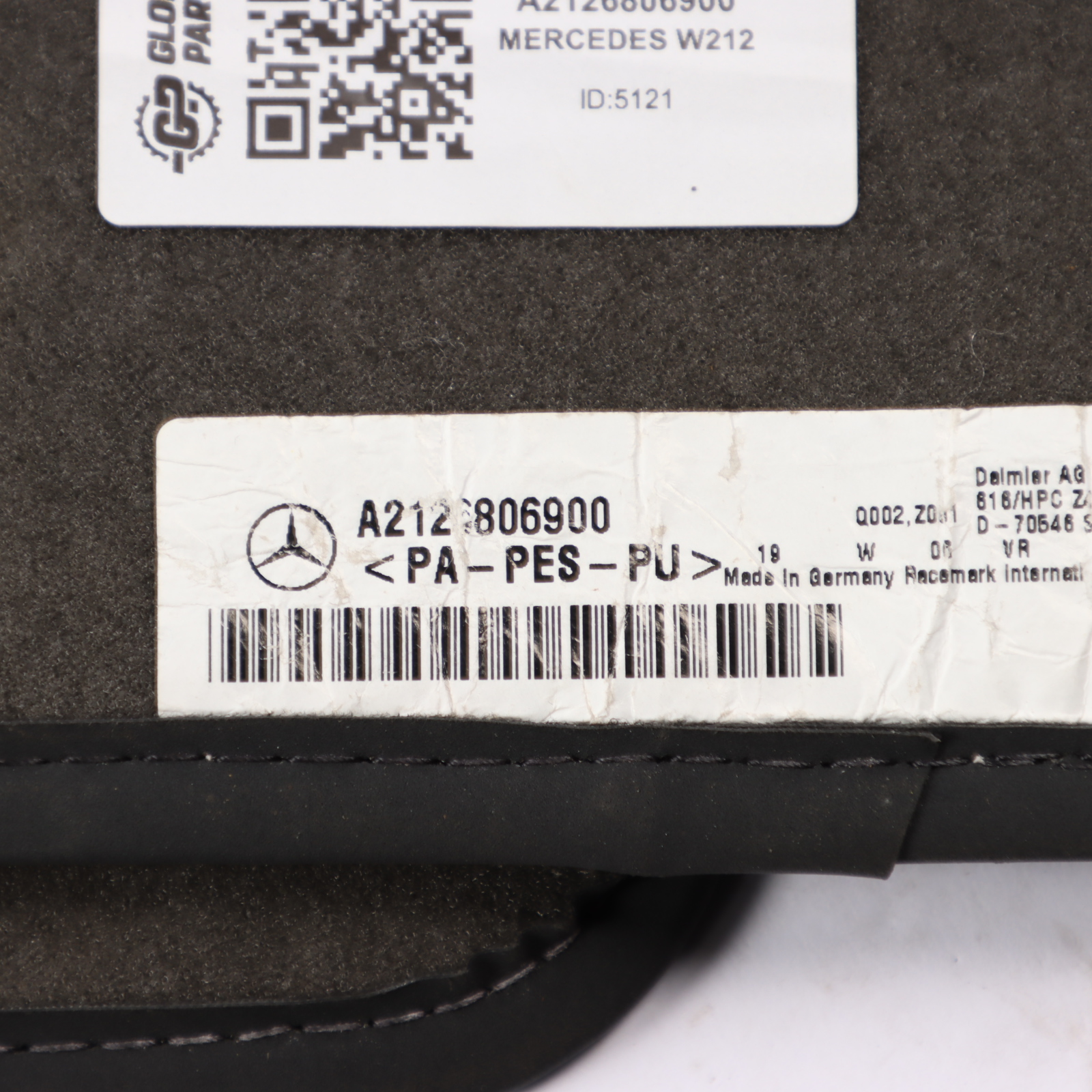 Mercedes W212 Floor Mats Set Interior Front Rear Cover Black A2126806900