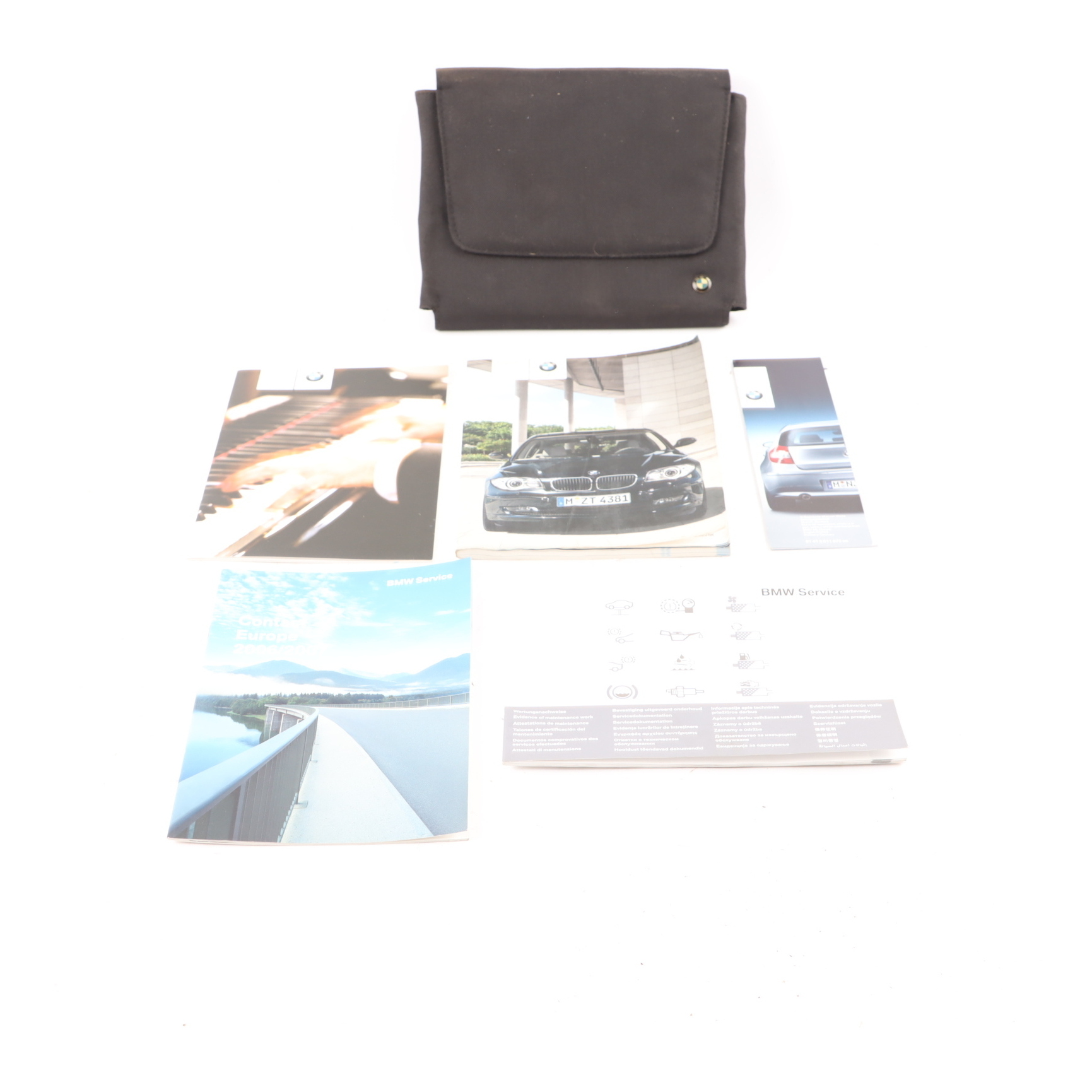 BMW E81 E87 LCI Service Booklet Owner's Handbook Pouch Case Wallet Set