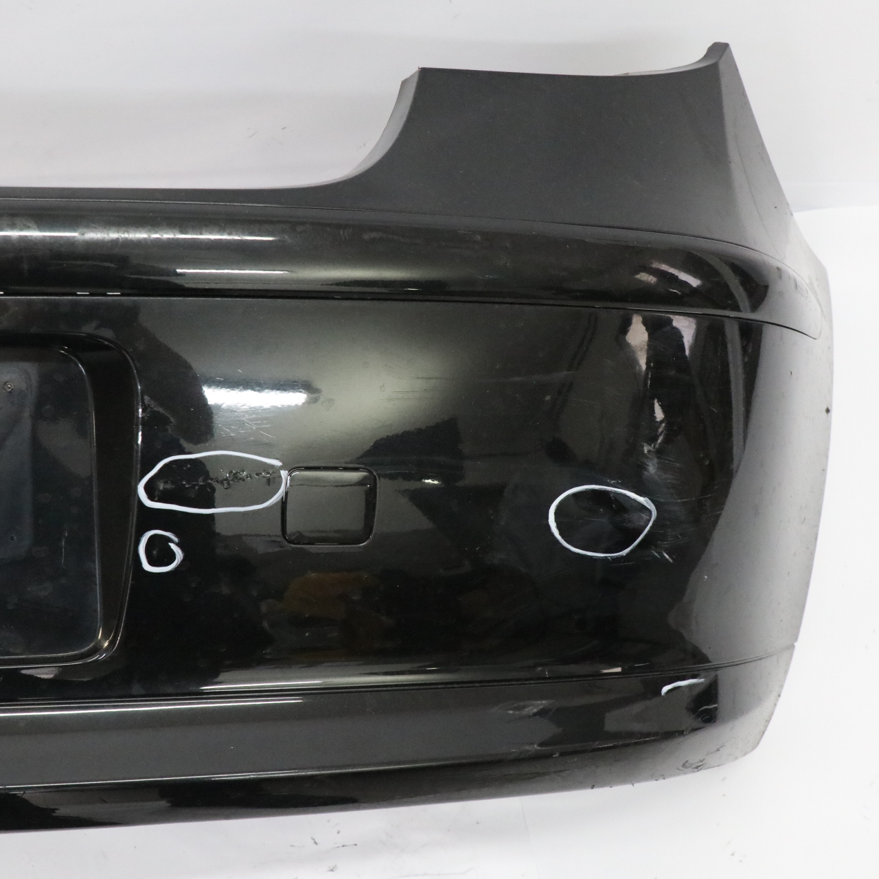 Rear Bumper BMW E81 E87 LCI Trim Panel Black Sapphire Metallic - 475