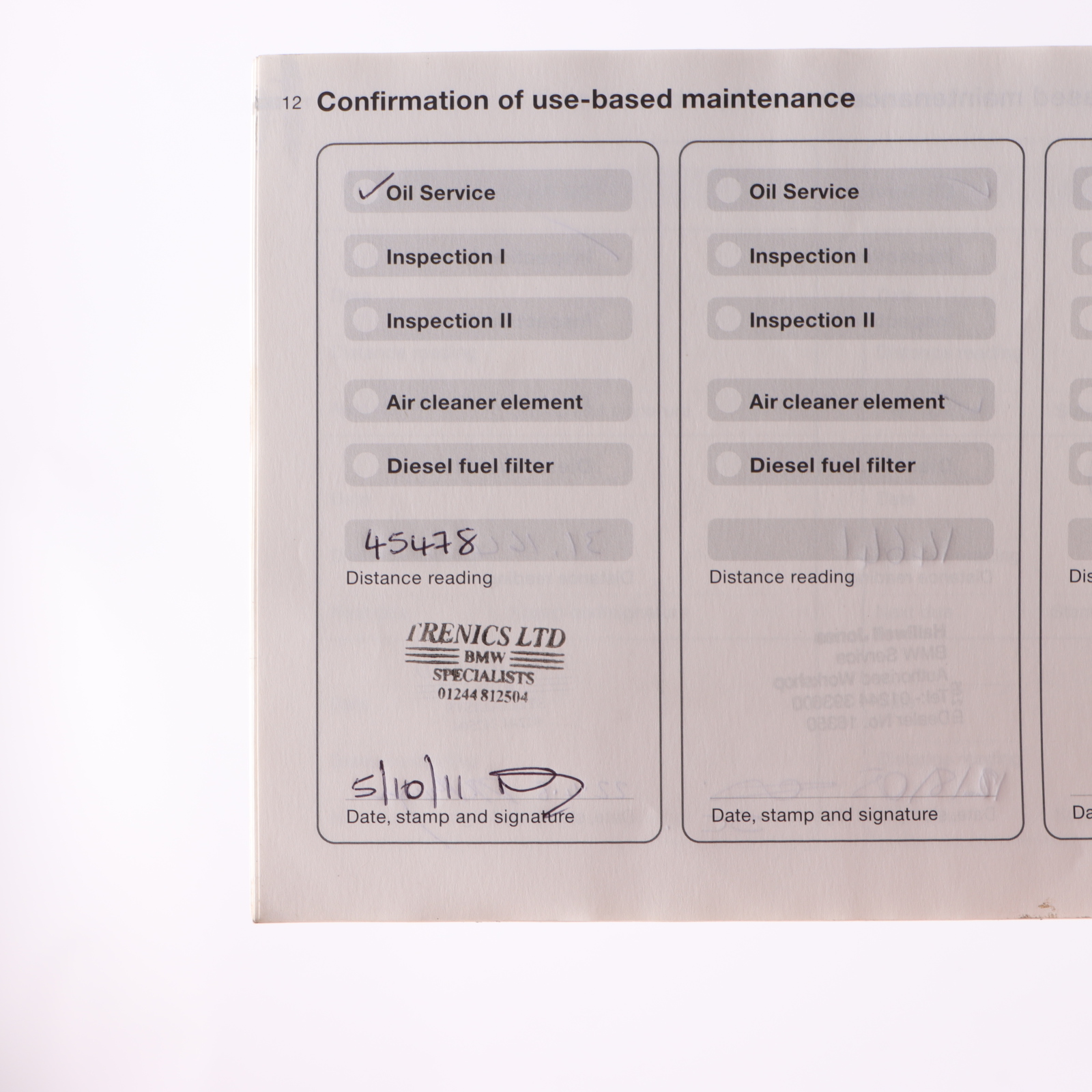 BMW X3 X5 Z4 Series E53 E83 E85 Service Booklet Book 0157702