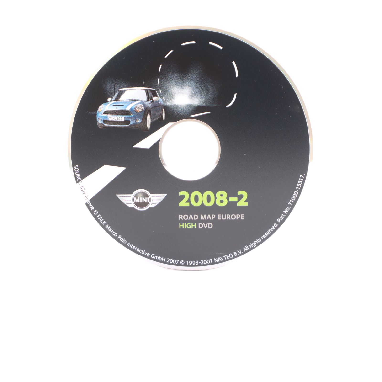 Mini R50 R52 R53 Update DVD Road Map Of Europe High 2008-2 0444933