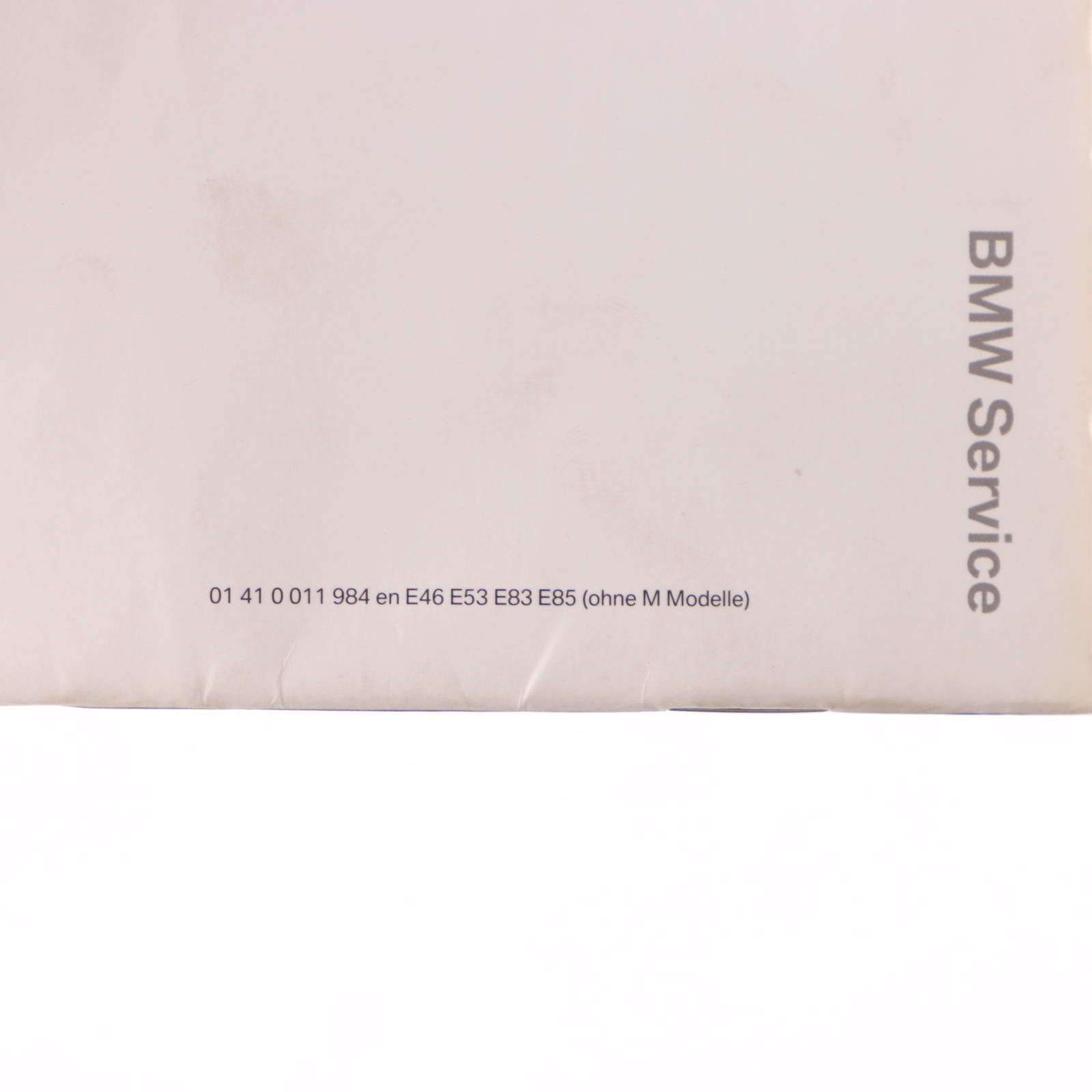 BMW 3 X3 X5 Series E46 E53 E83 Service Booklet 01410011984 0011984