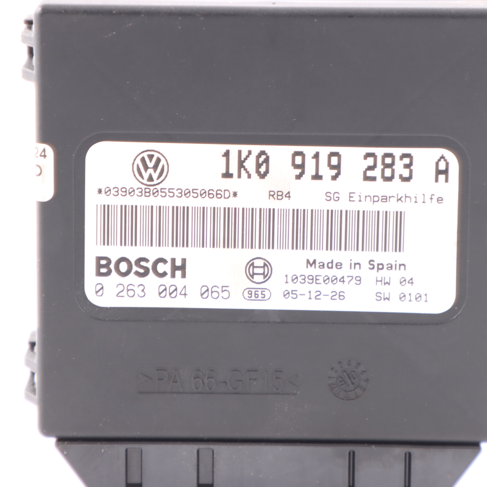 Volkswagen Touran 1T Parking Control Unit Module Sensor 1K0919283A