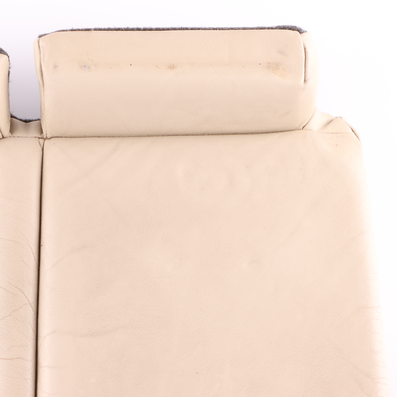 Skoda Octavia II Seat Bench Rear Right O/S Couch Cover Ivory Leather Beige