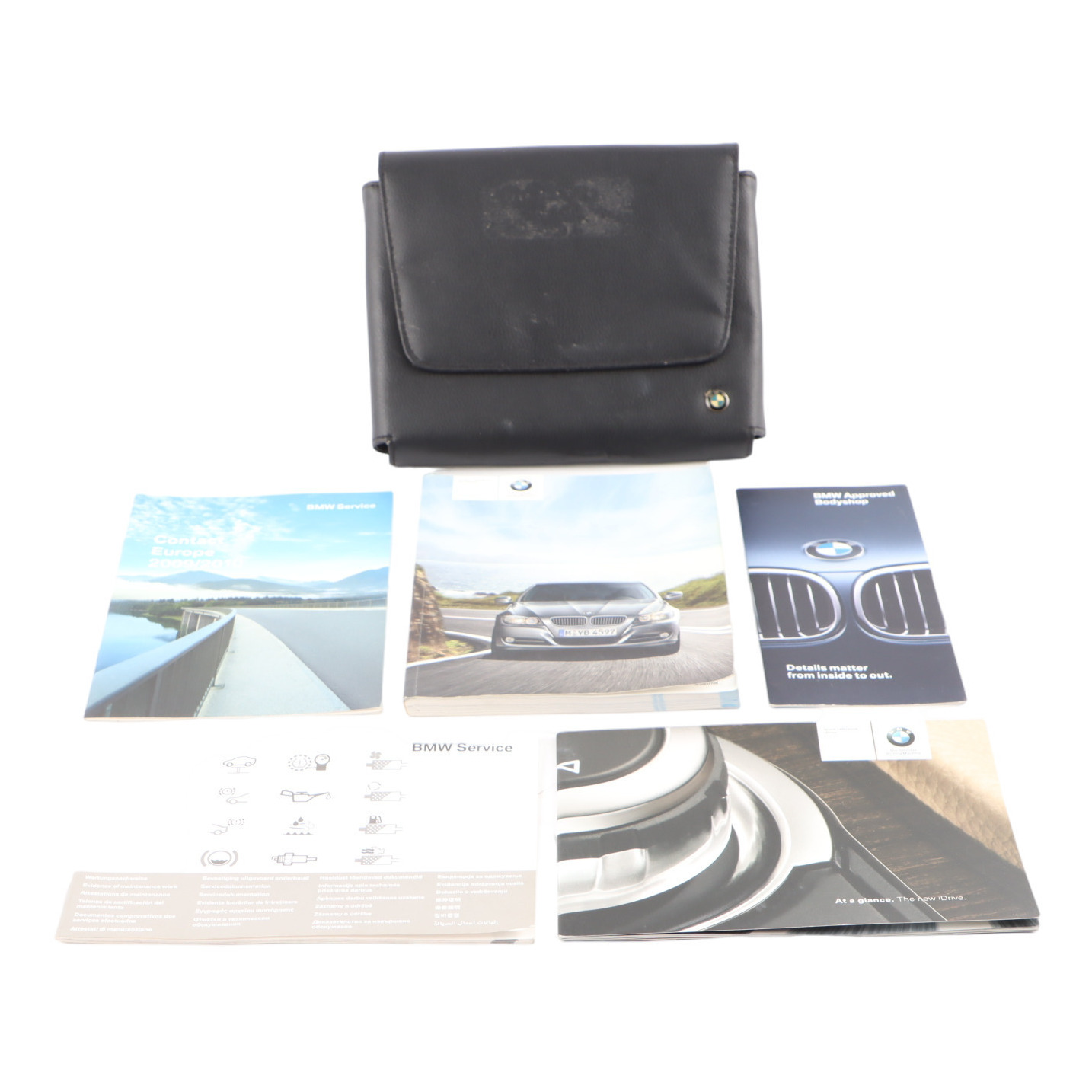 BMW E90 E91 LCI Service Booklet Owner's Handbook Pouch Case Wallet Set