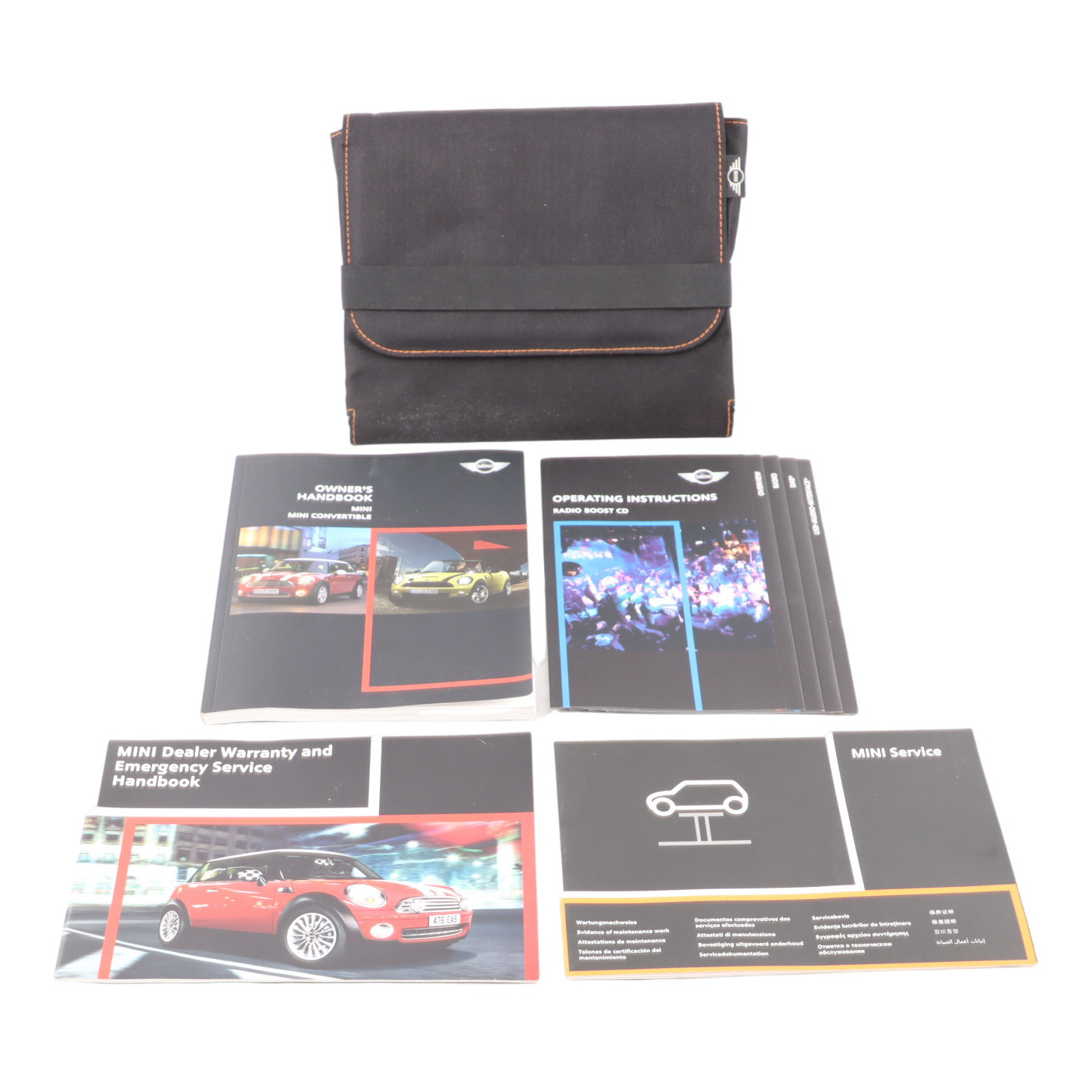 Mini Cooper R56 R57 Service Booklet Owner's Handbook Pouch Case Set