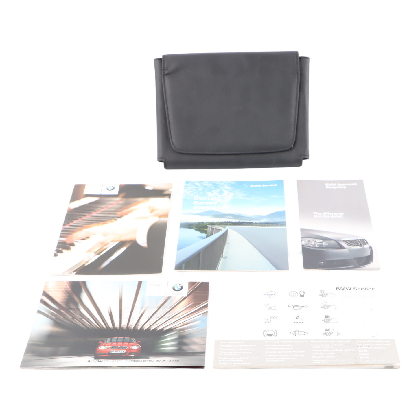 BMW E81 E87 LCI Owner's Handbook Service Booklet Book Set Case Wallet